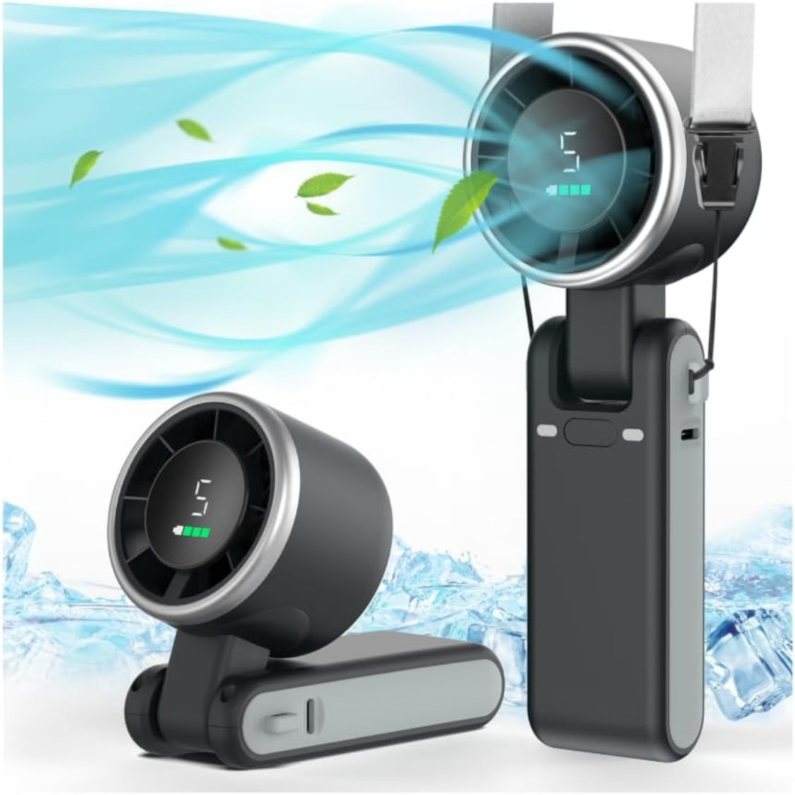 Ventilateur turbo USB-C rechargeable 5 vitesses