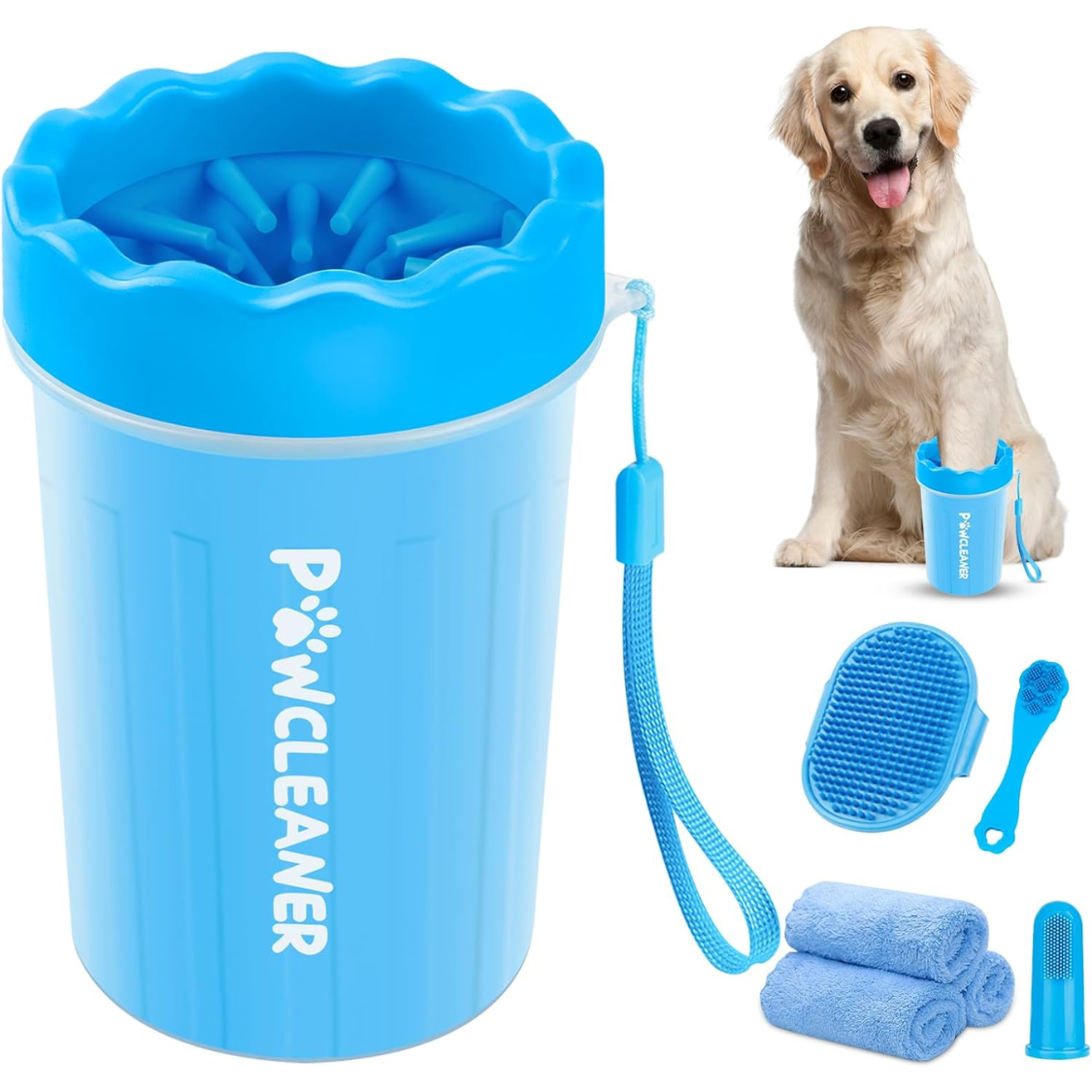 Nettoyeur pattes professionnel 7 en 1 chien/chat