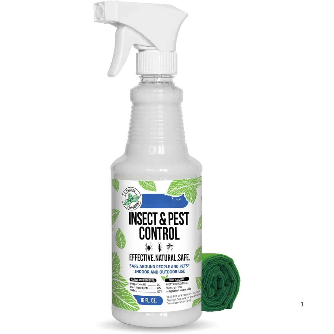 Répulsif Spray Huile Menthe 16oz Insectes Naturel