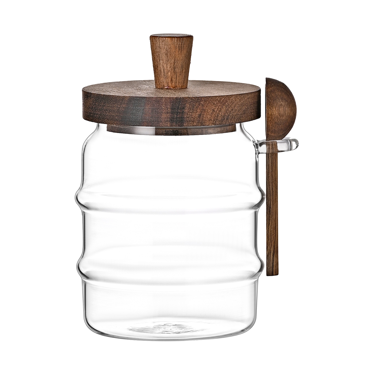 Bocal verre café 18,5 oz cuillère sucre biscuit thé