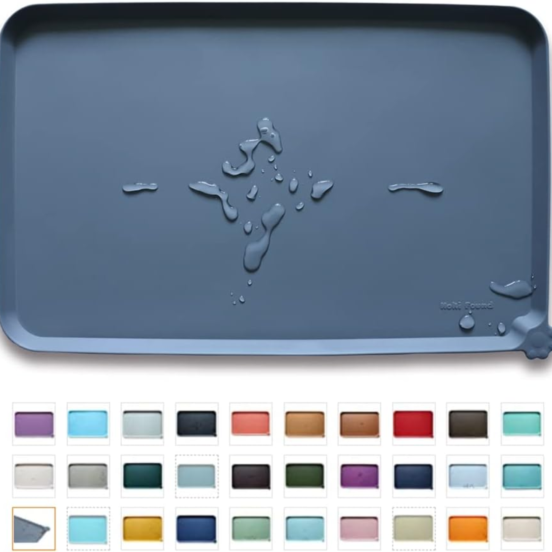Tapis alimentation pet imperméable lèvres hautes multiformat
