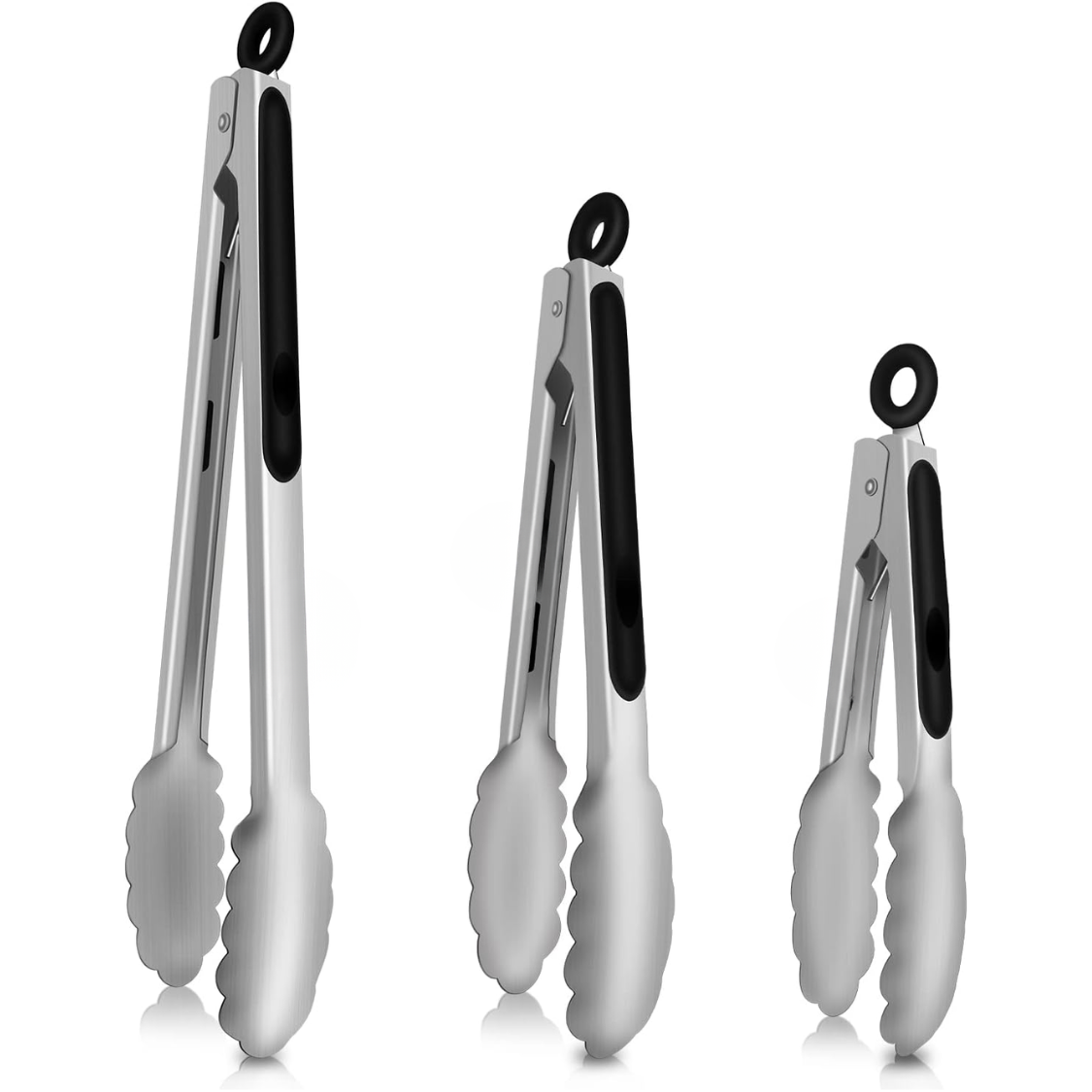 Pinces cuisine acier inox 600°F locking ensemble lave-vaisselle
