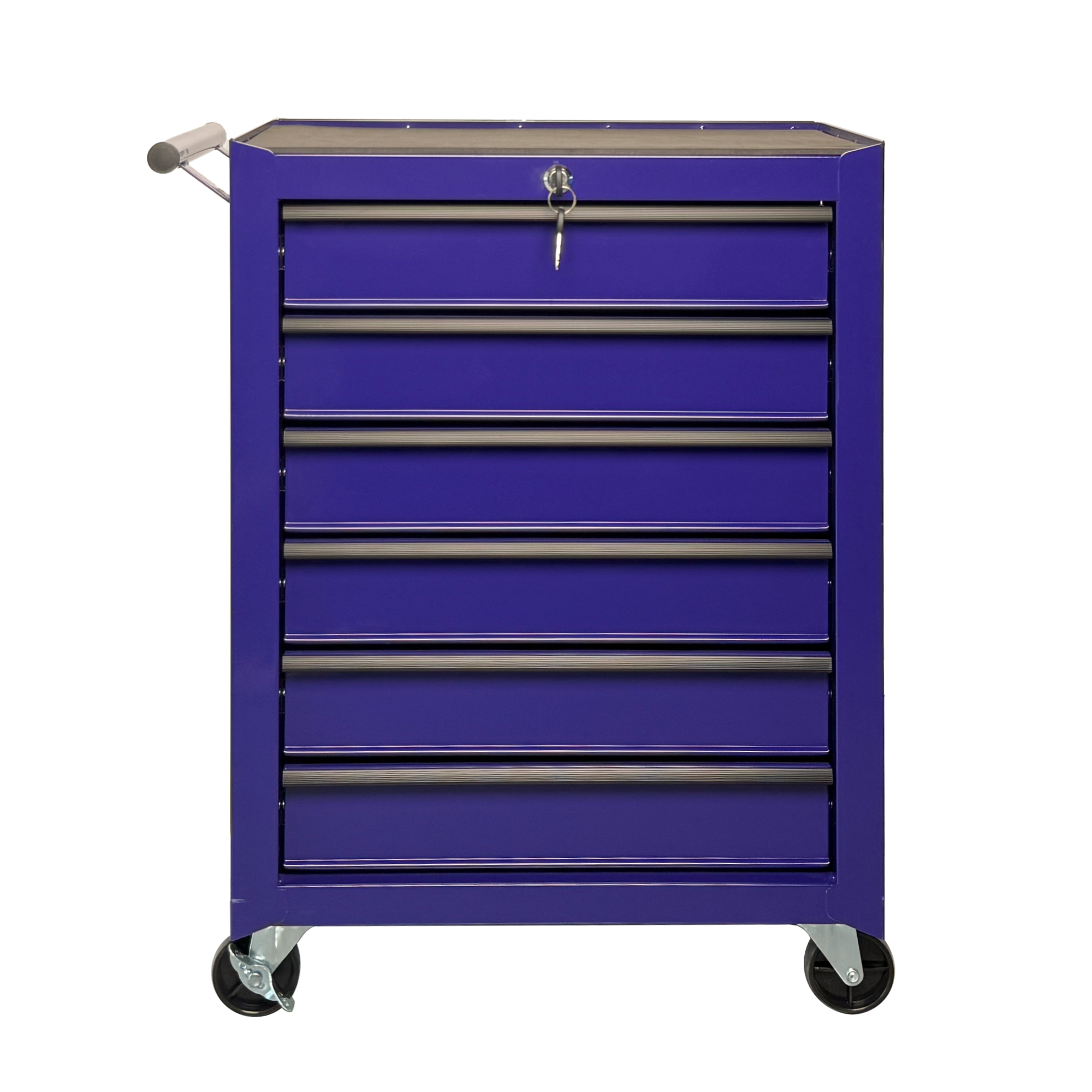 Coffre à outils roulant 6 tiroirs 20", glissières à billes - MAUVE
