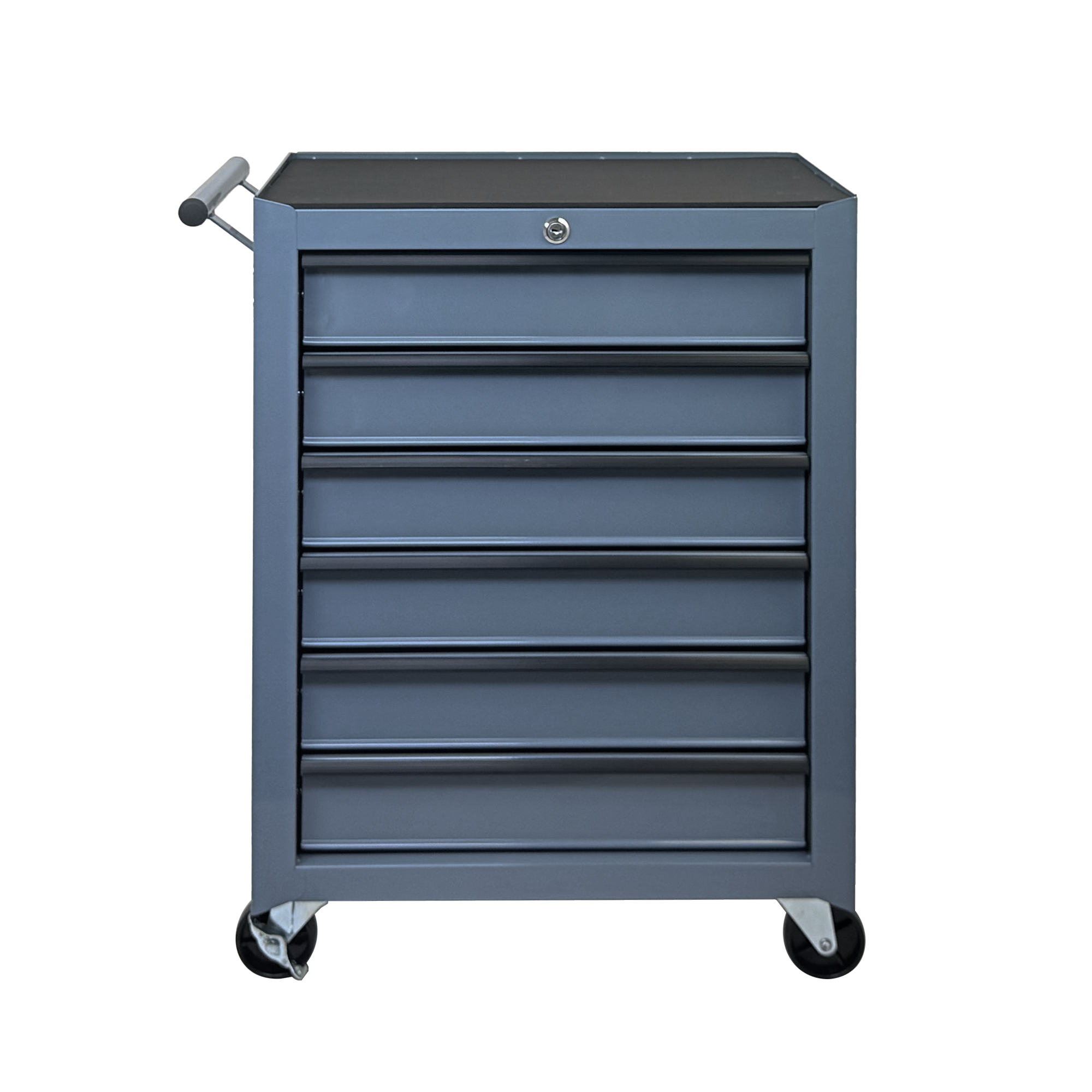 Coffre à outils roulant 6 tiroirs 20", glissières à billes - GRIS