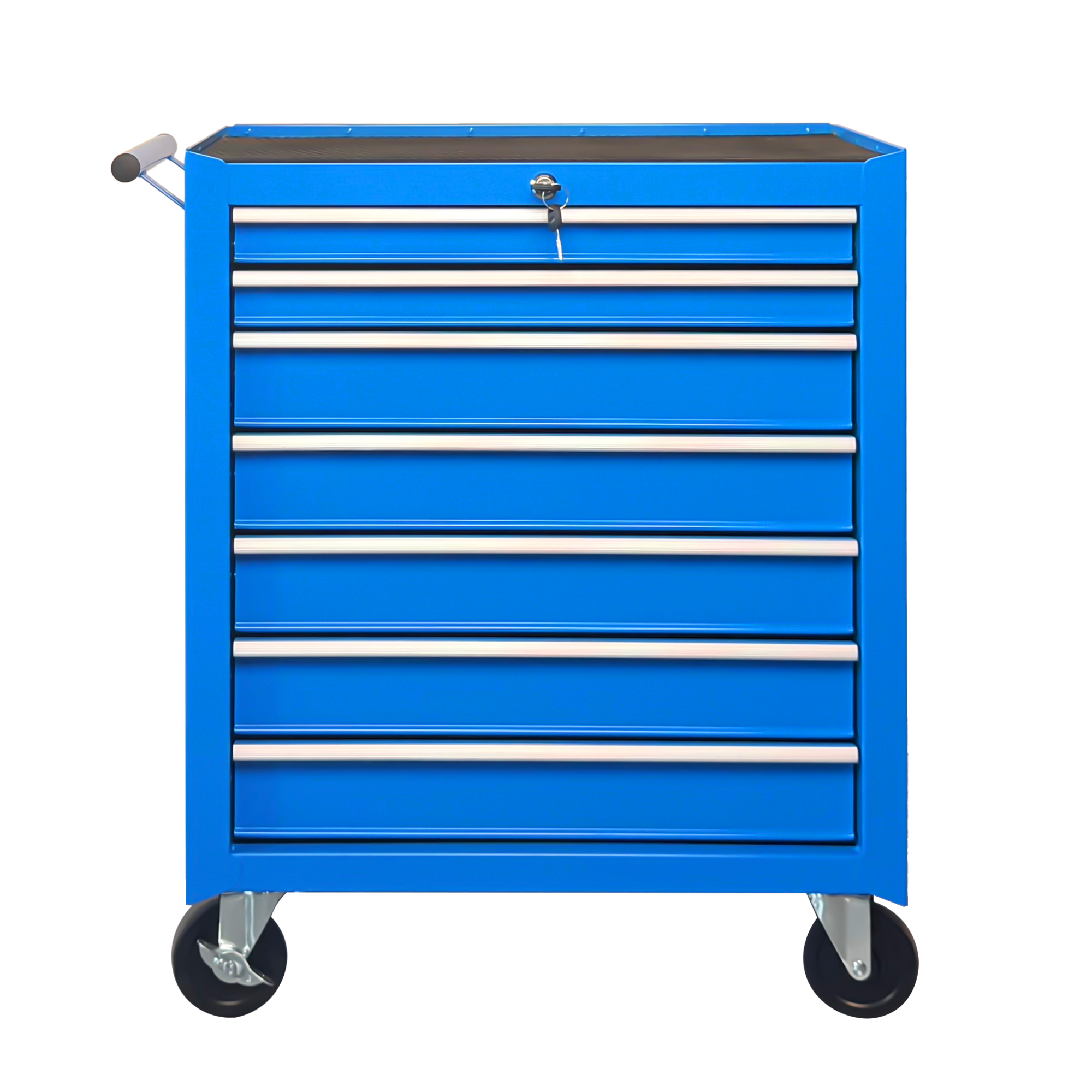 Chariot à outils 7 tiroirs roulant, multifonctionnel, rangement garage - BLEU