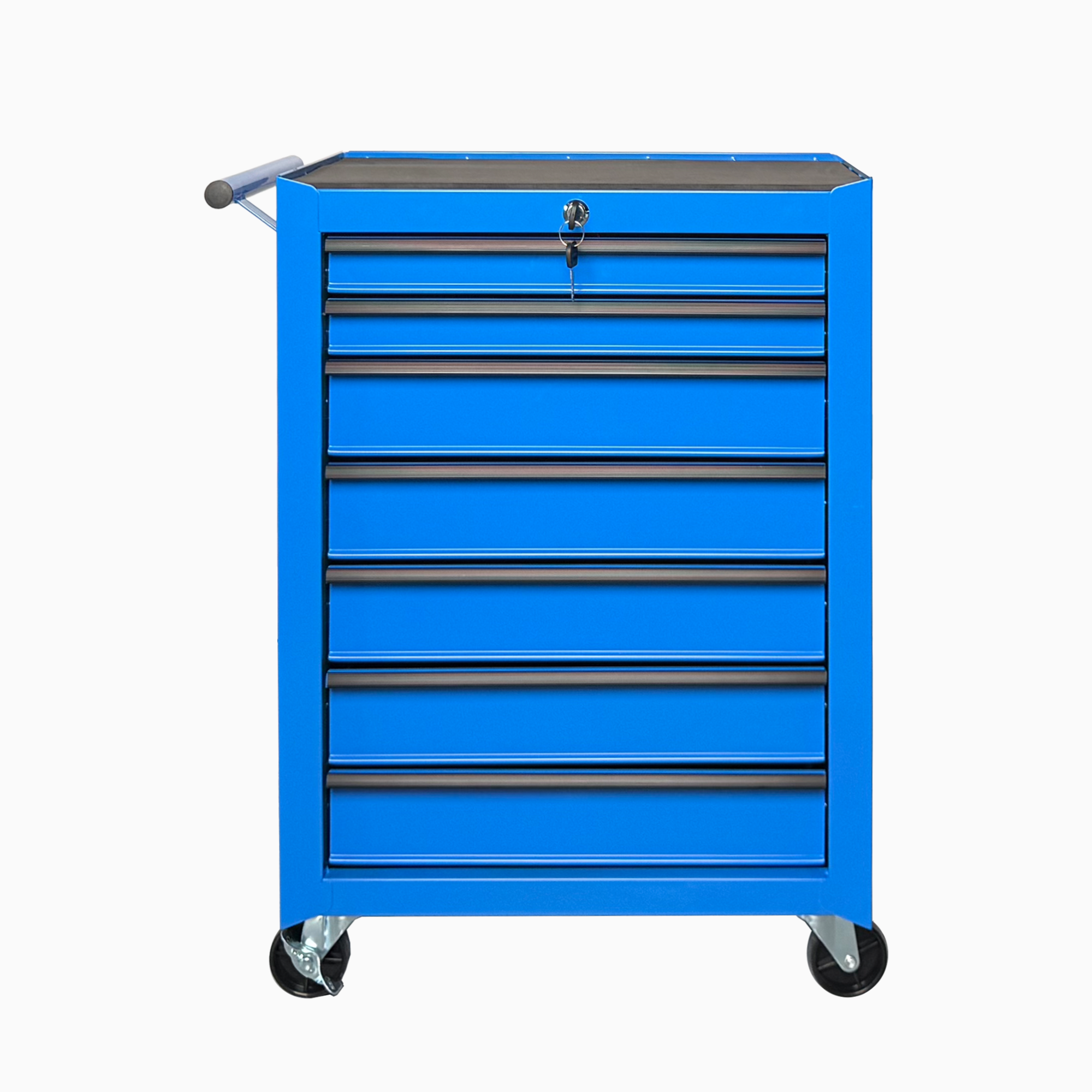 Coffre à outils roulant 7 tiroirs 20po acier bleu