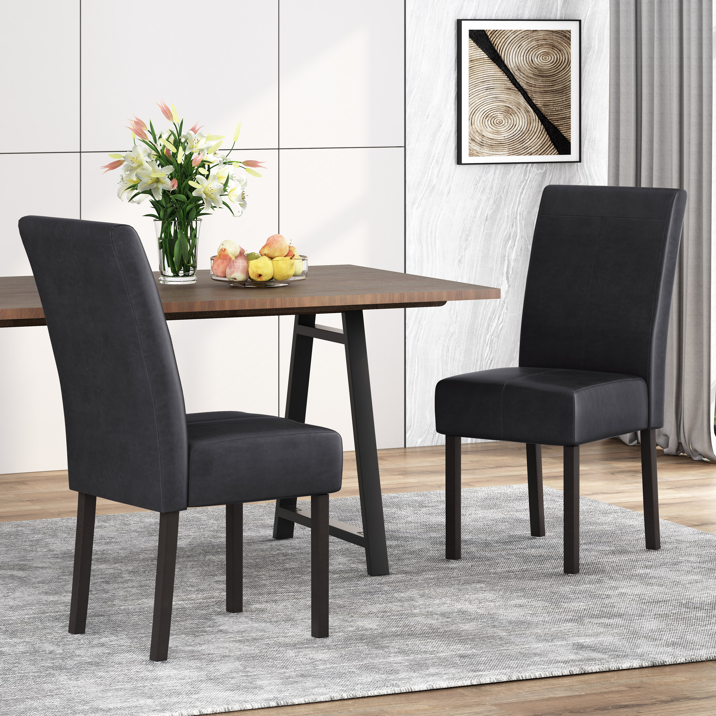 PERTICA KD Chaise salle à manger ensemble 2 pcs