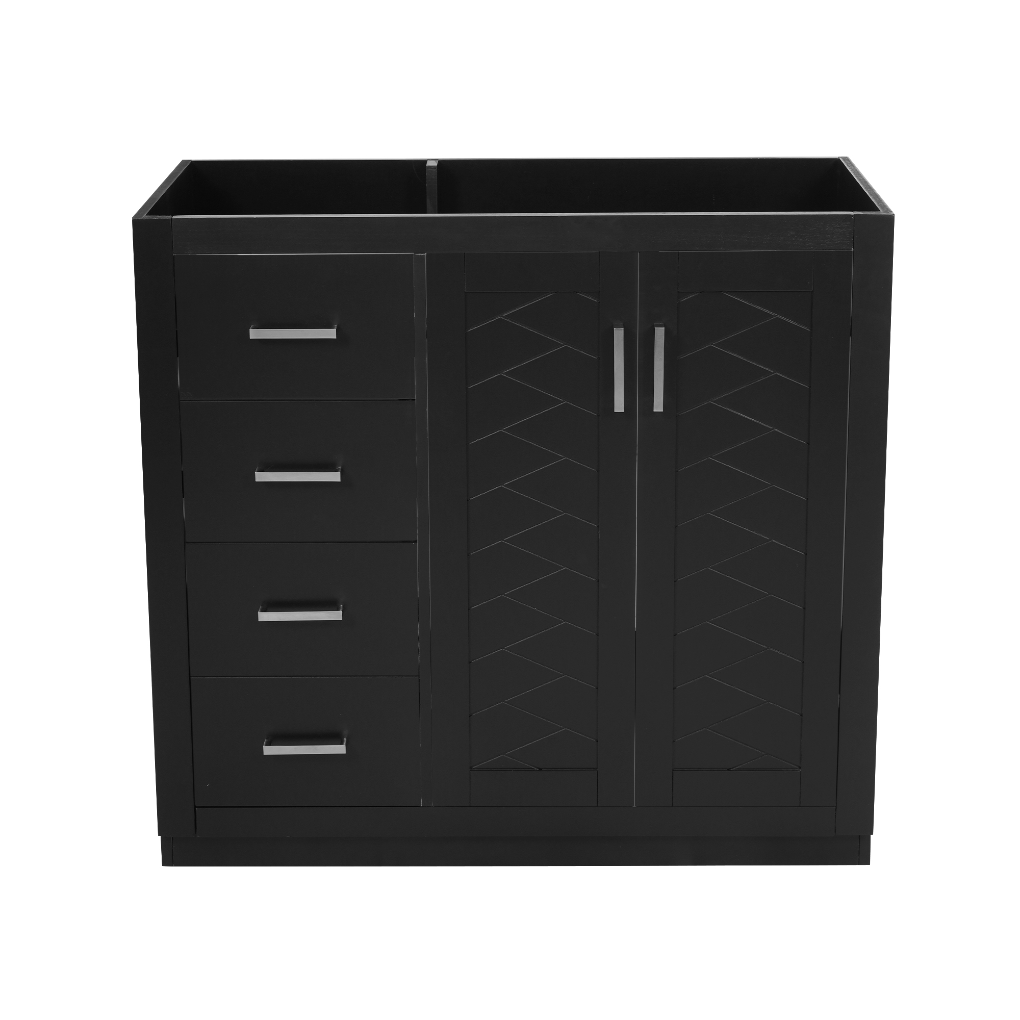 Vanité salle bain 36'' 3 tiroirs bois cadre solide