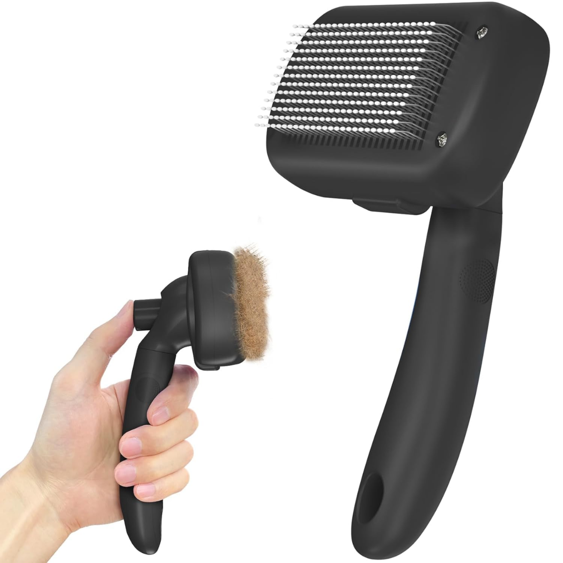 Brosse autoettoyante sans poils pour animaux