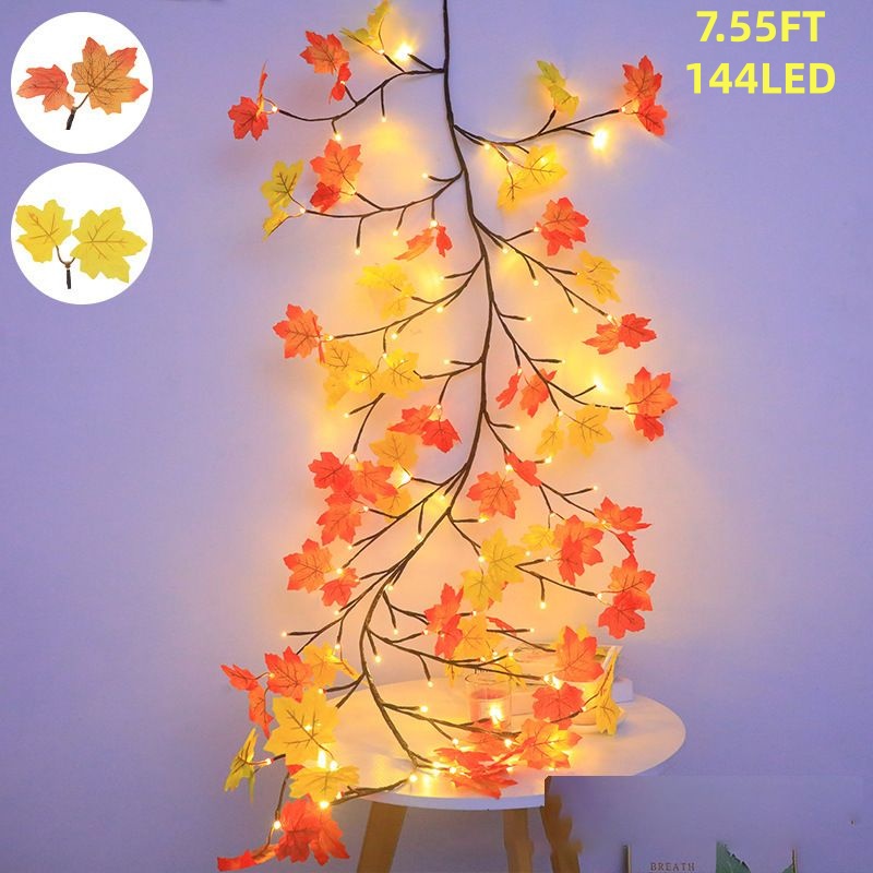 Guirlande automne 144 DEL USB 9,52 pi, décor intérieur-extérieur