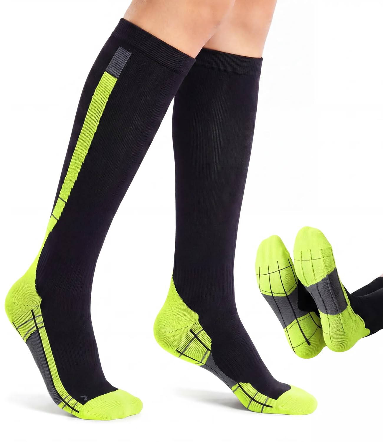 Bas Compression Circulation 20-30 mmHg Femme Homme