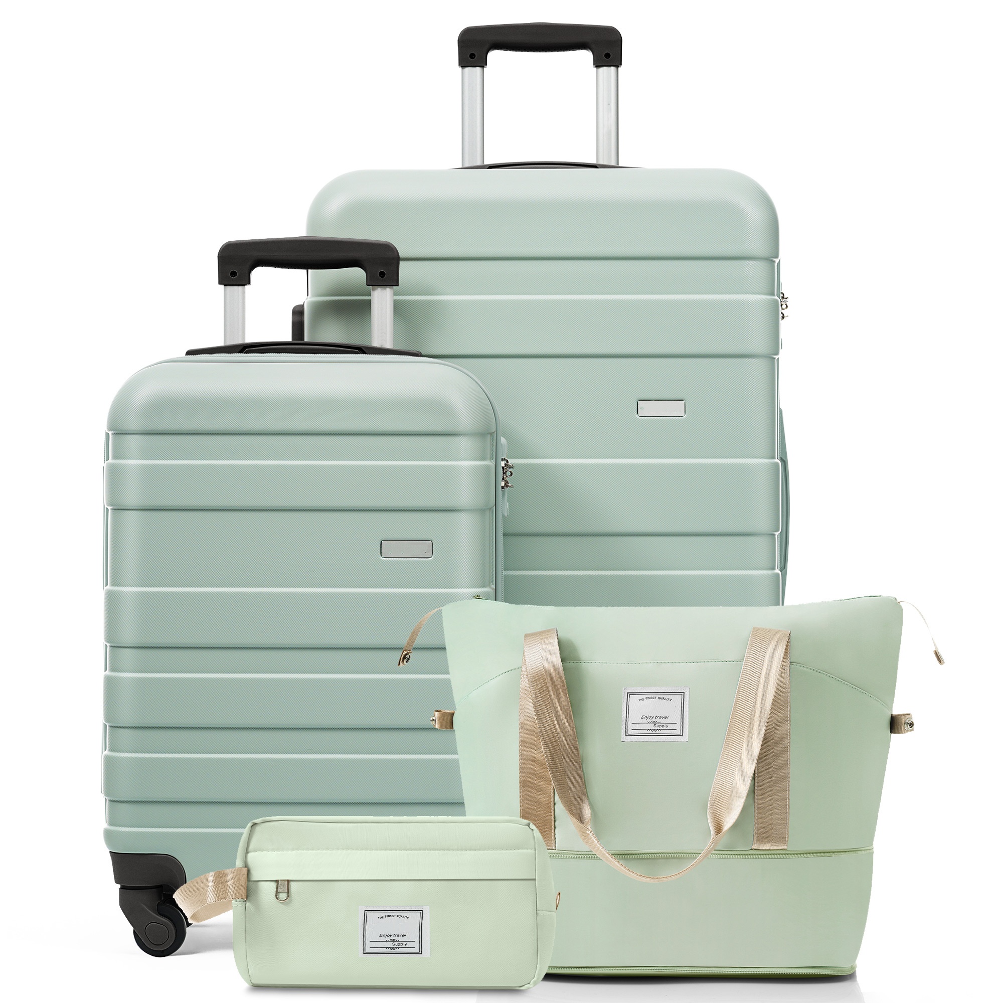 Ensemble valises 4 pièces - Bagage cabine 20po, valise 28po, sac voyage