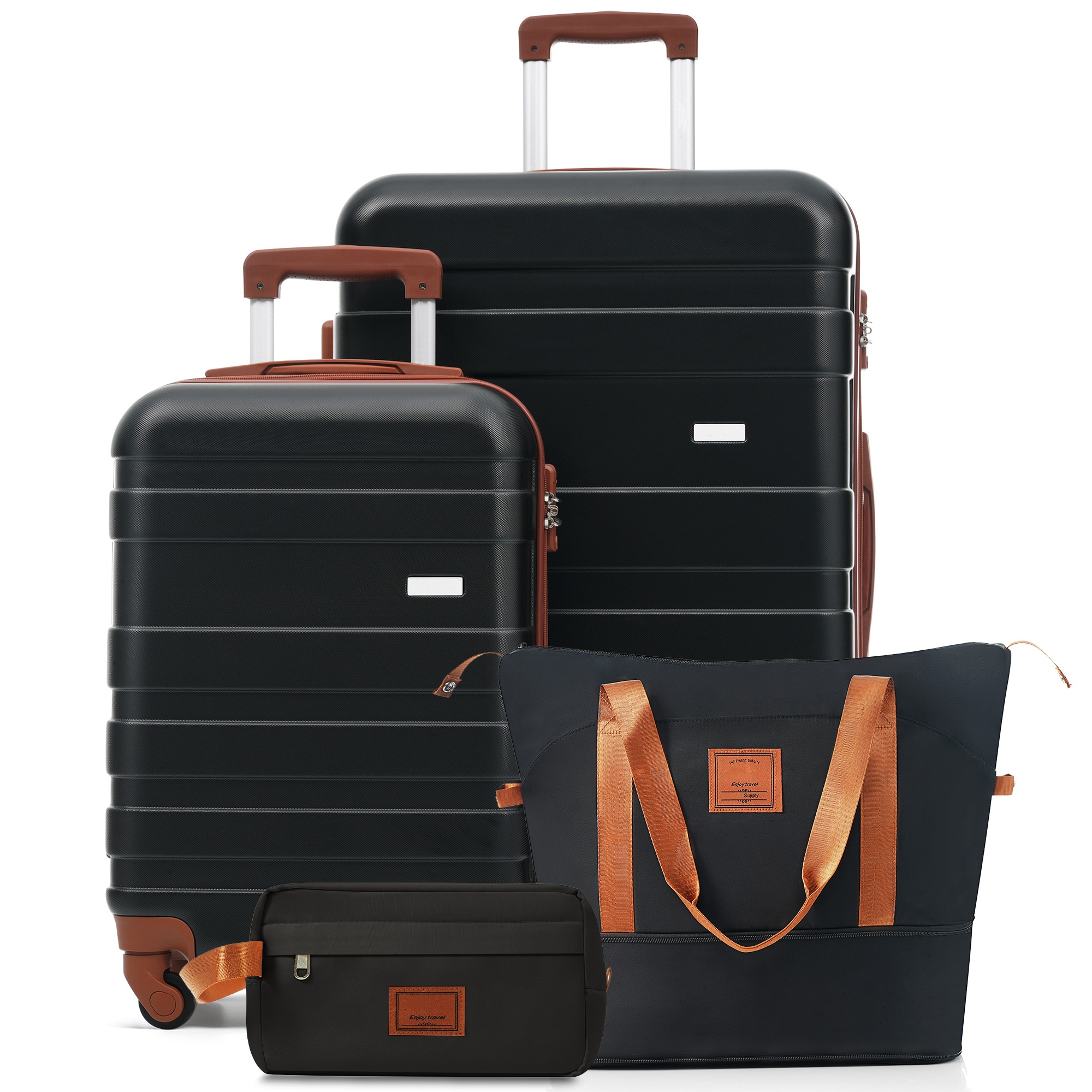 Ensemble 4 bagages 20-28 po TSA noir
