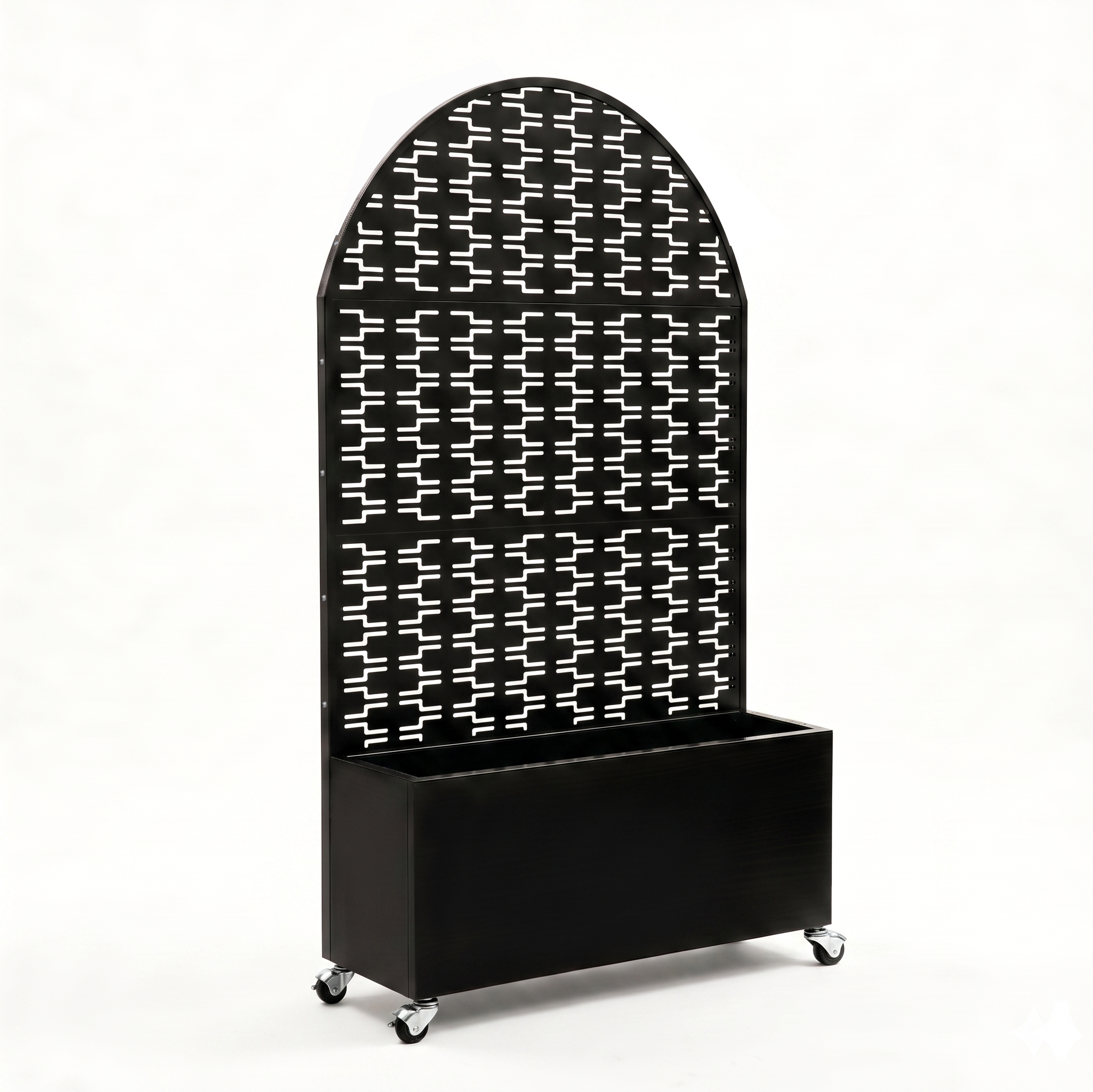 Paravent privacy arche métal jardinière 70,87po