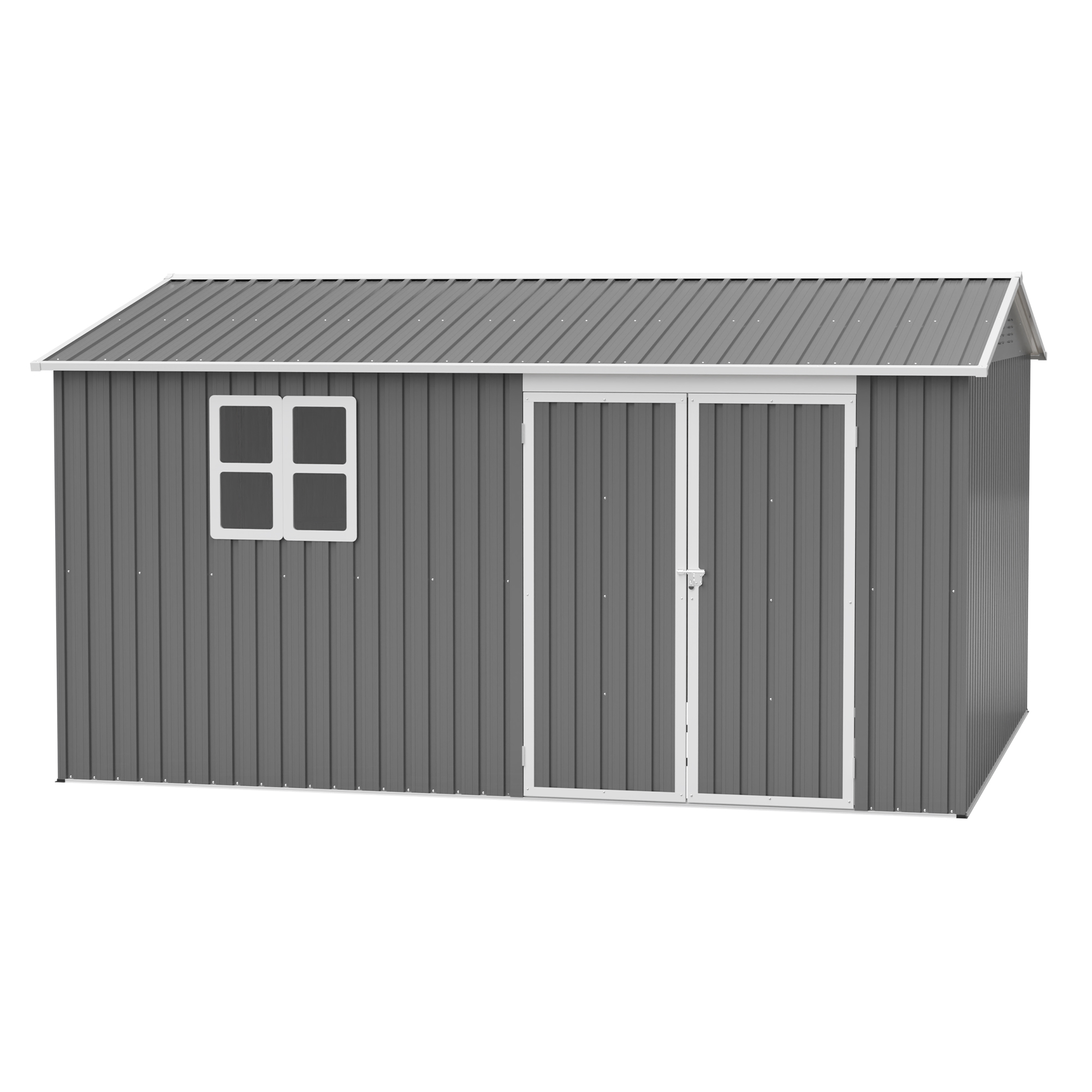 Remise rangement 12x10' métal portes verrouillables étanche