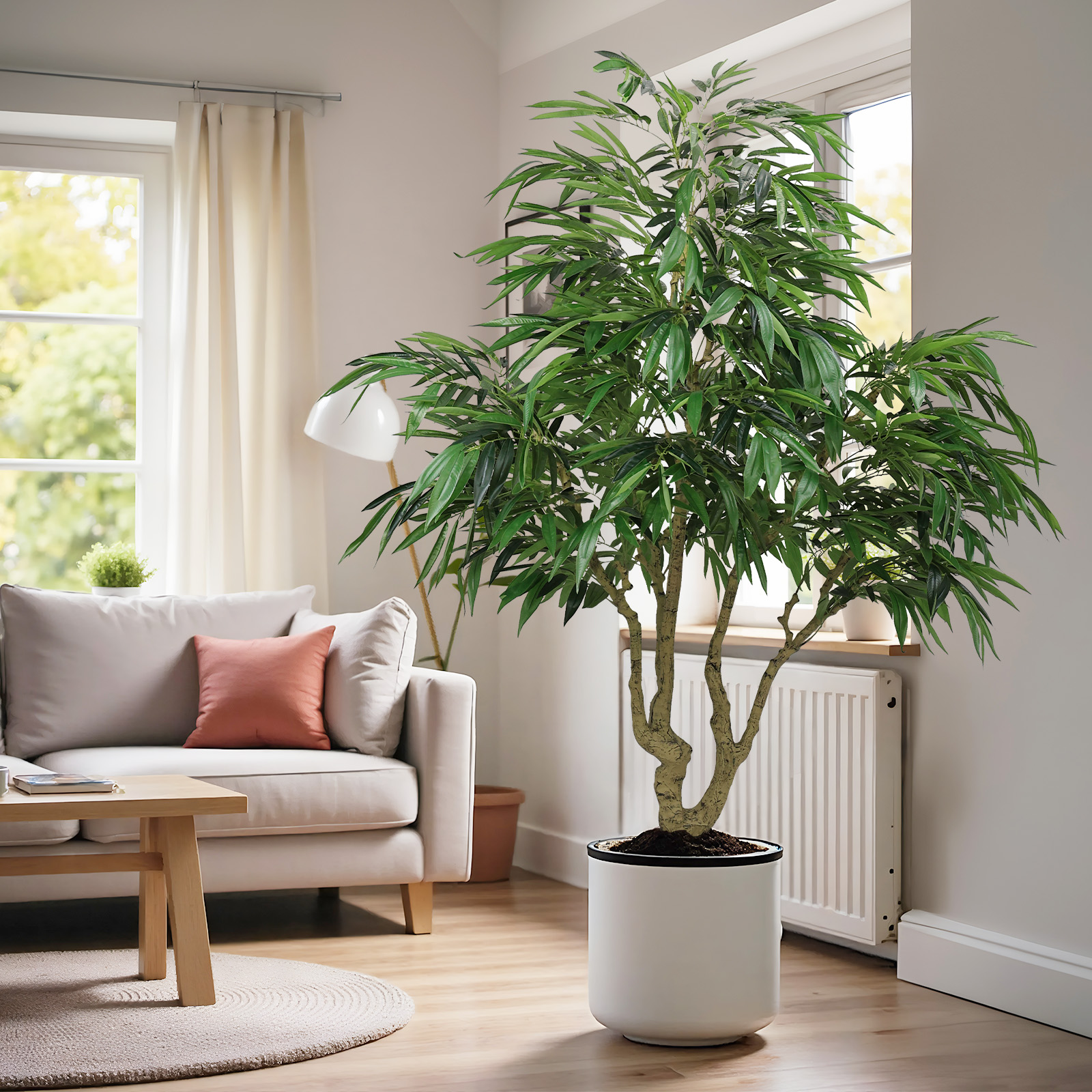 Saule artificiel 7 pi, plante soie, décoration intérieure