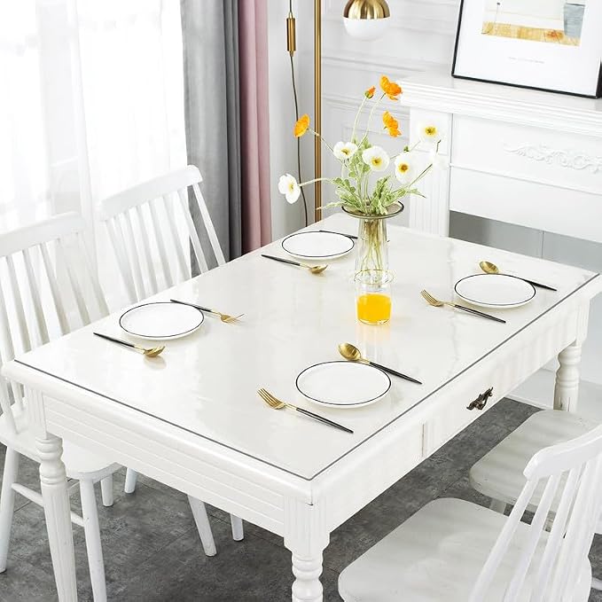 Protecteur table PVC transparent 1,5 mm rectangle