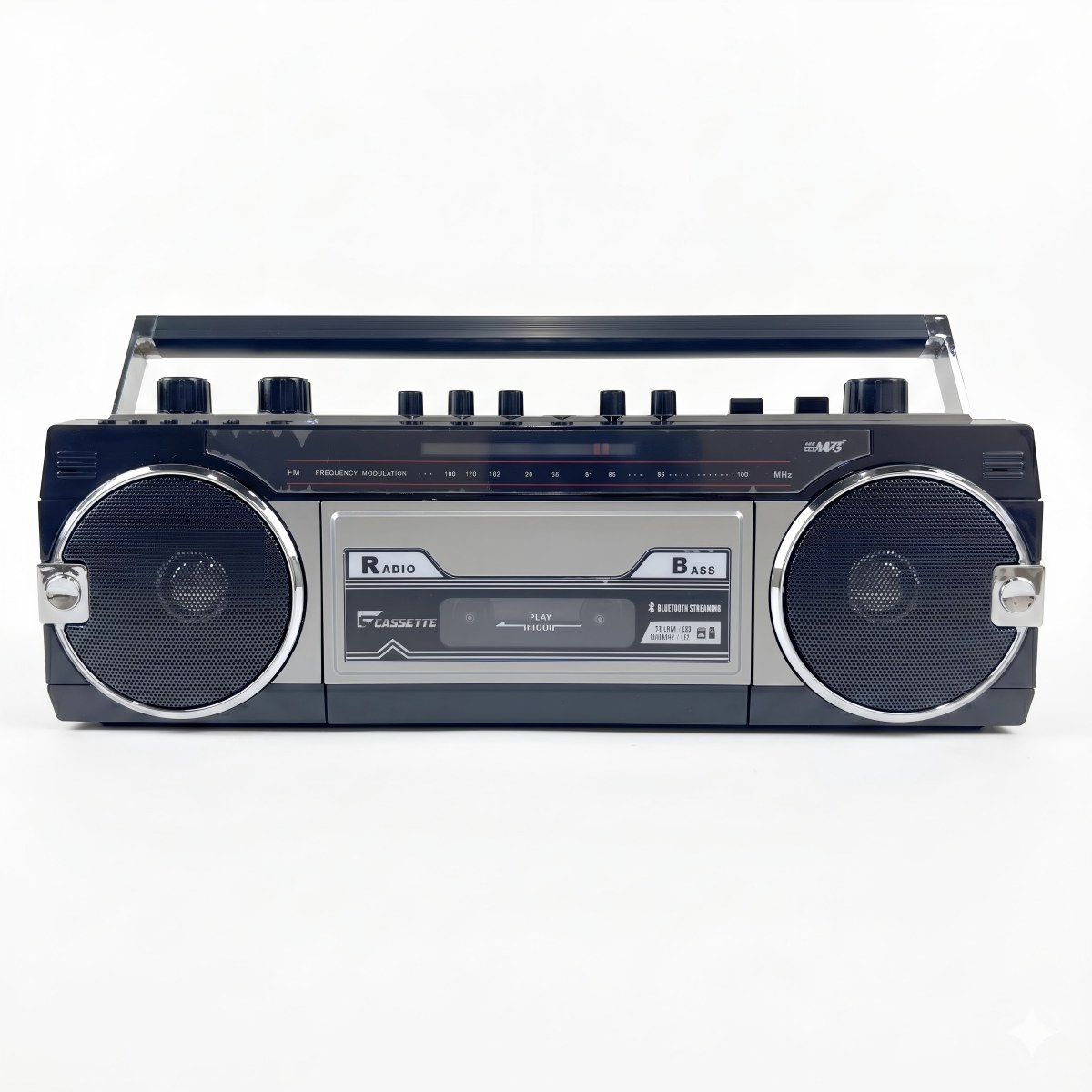Lecteur cassette boombox Bluetooth rétro radio FM HP USB SD