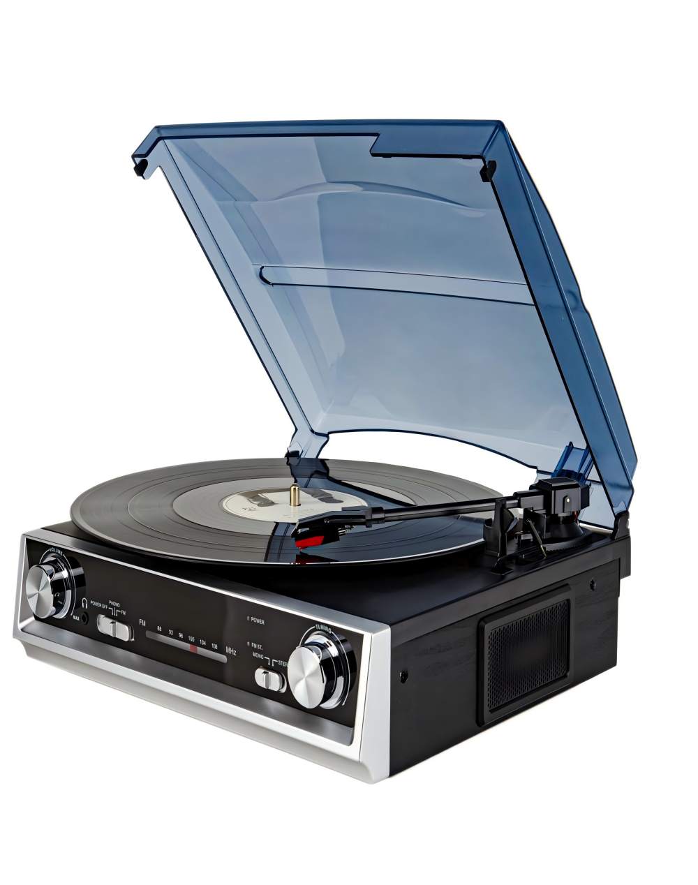 Platine vinyle Bluetooth 3 vitesses HP intégrés portable rétro
