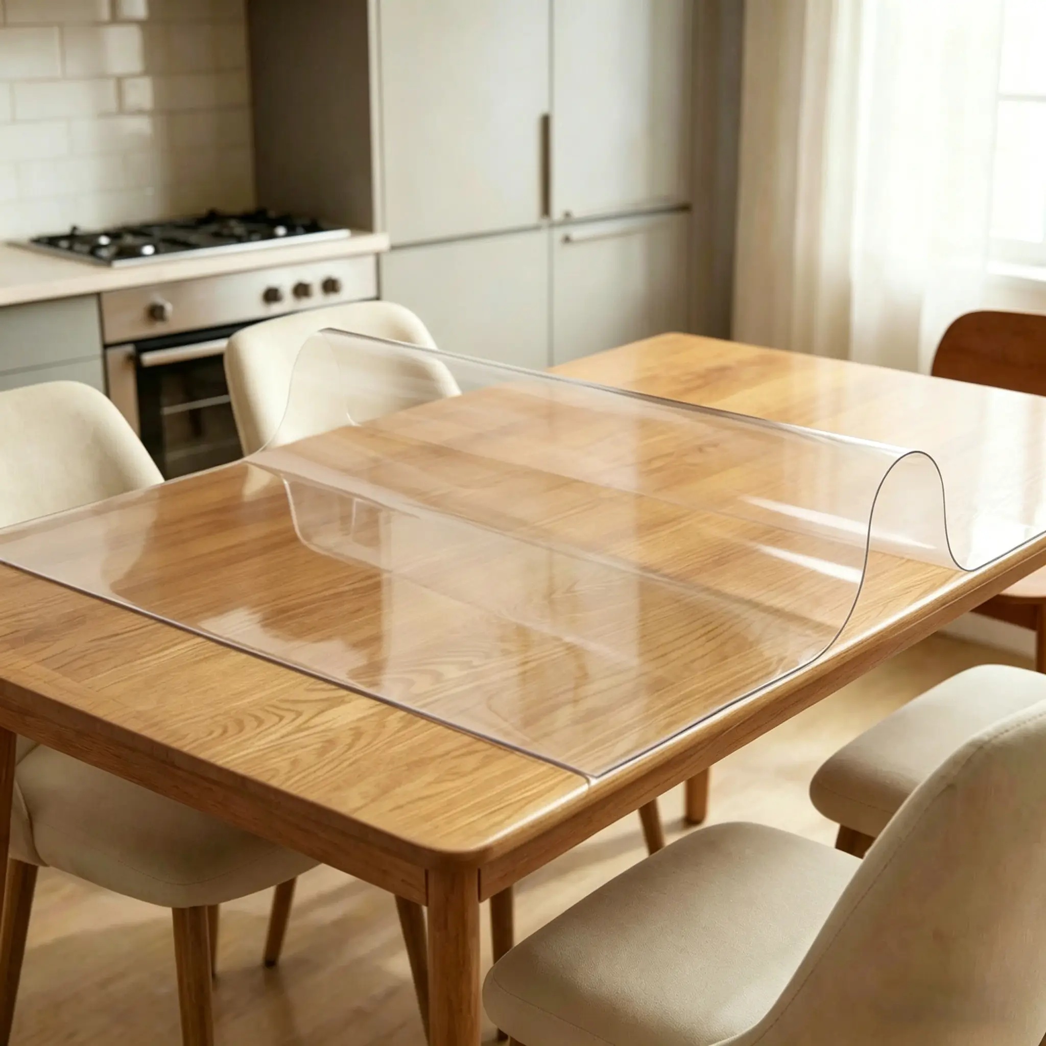 Protecteur table plastique 38x71po 1,5mm PVC imperméable