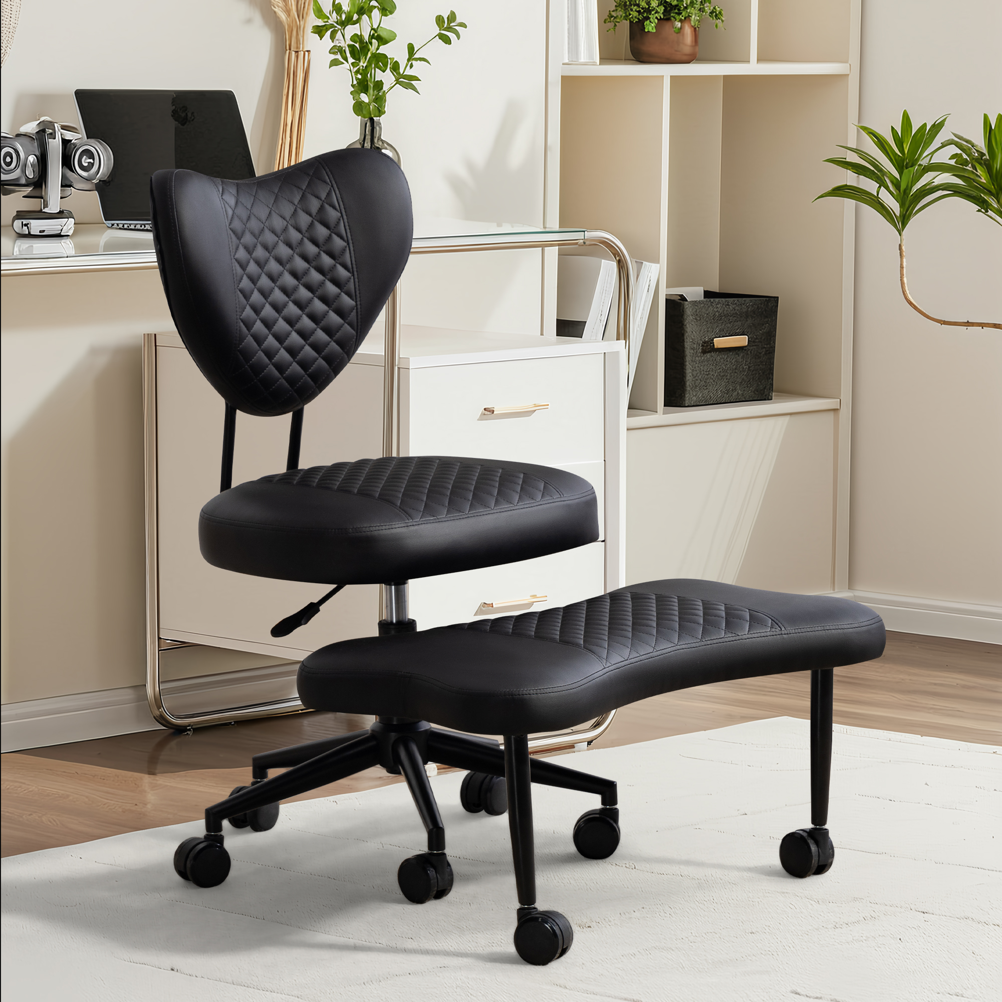 Chaise méditation ergonomique support lombaire coussin