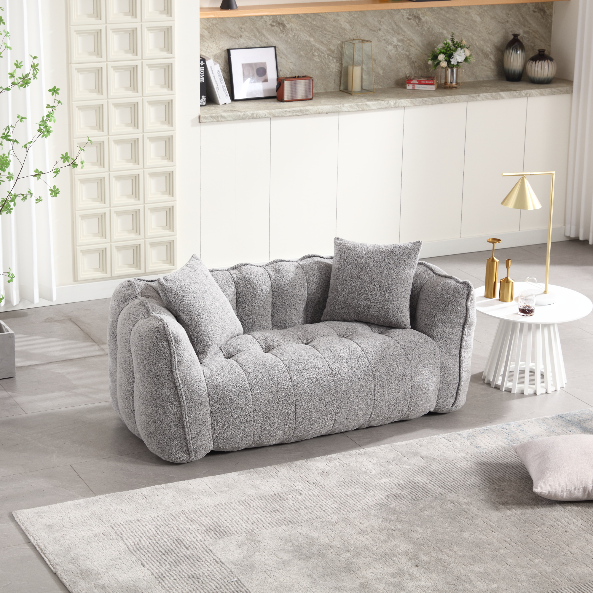 Fauteuil bean bag mousse haute densité 2 places