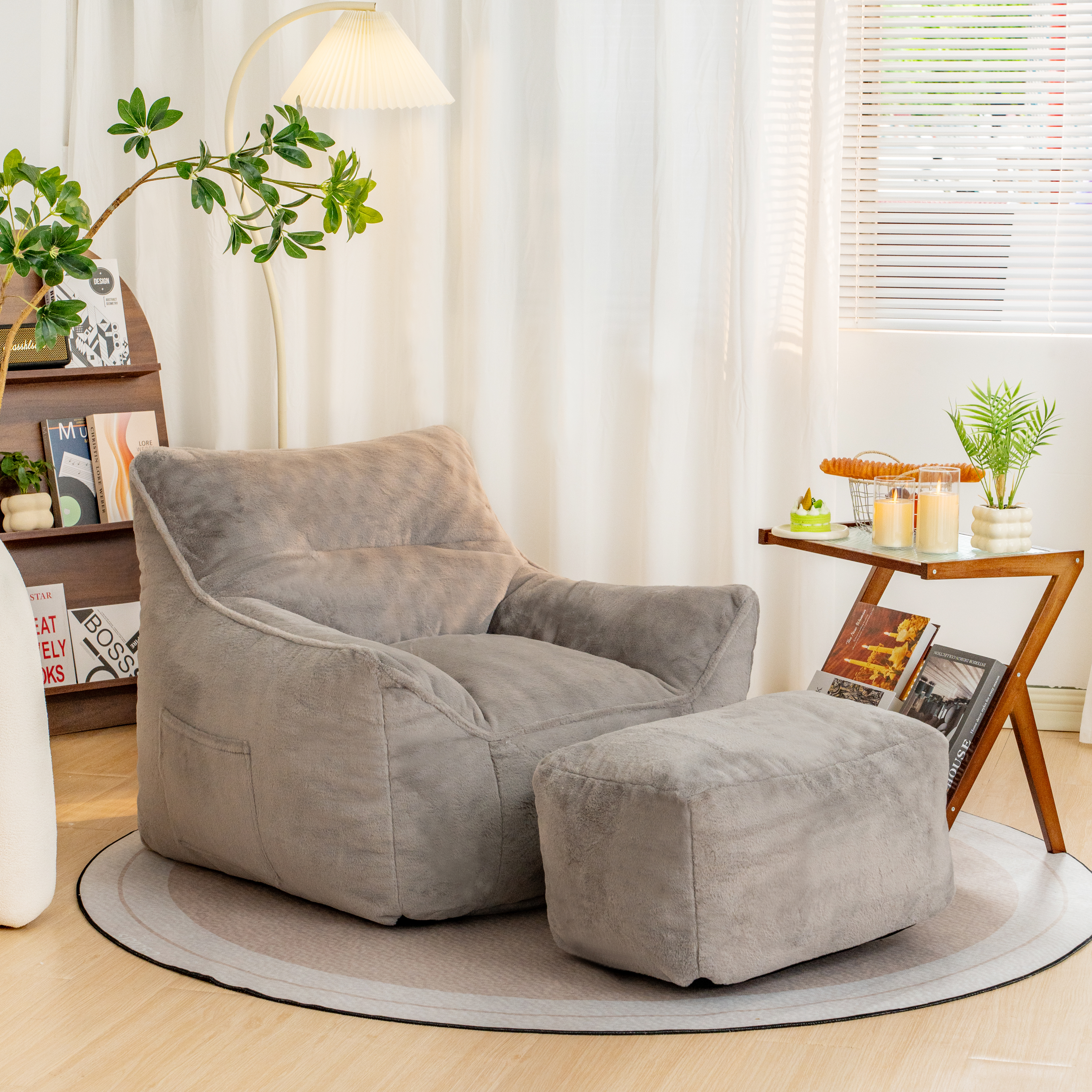 Fauteuil poire mousse mouche synthétique adulte/enfant