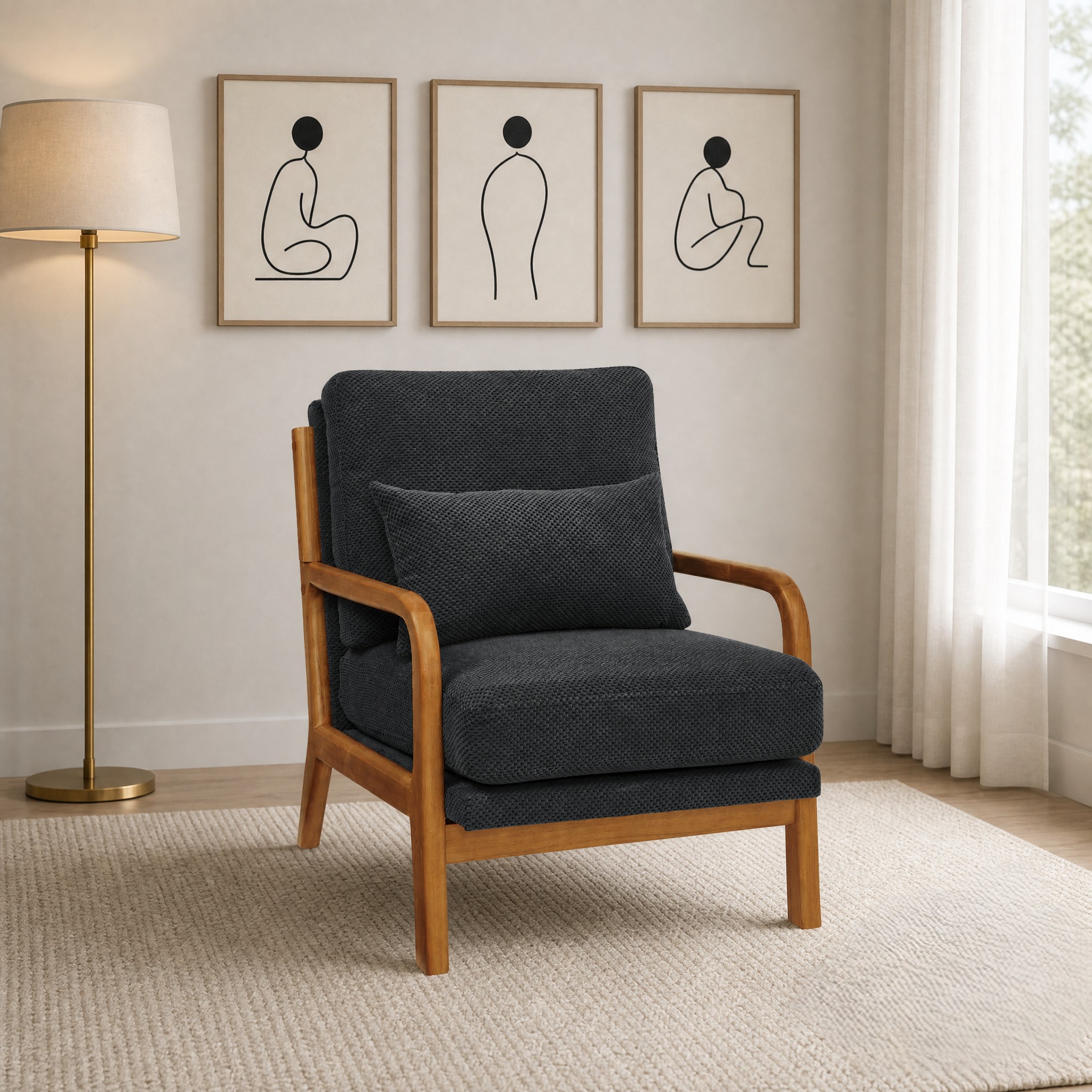 Chaise longue bois