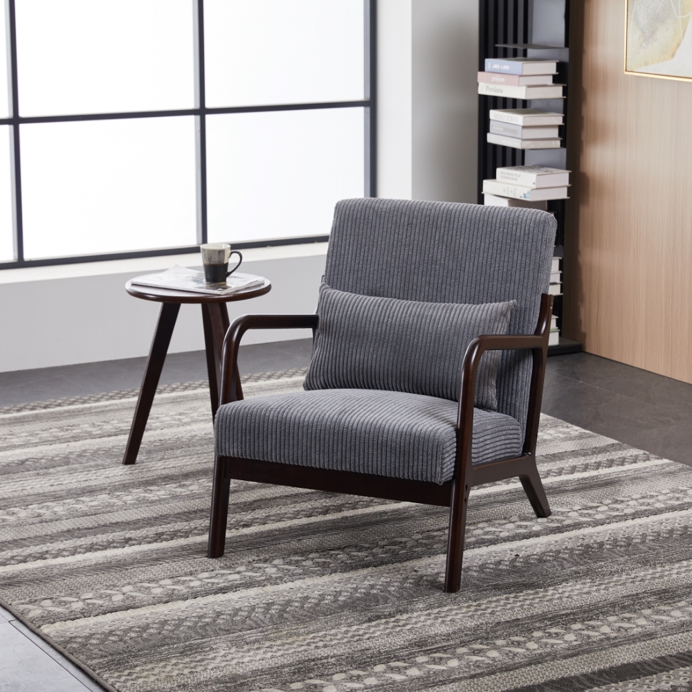 Ensemble fauteuil accent + table café style vintage luxe