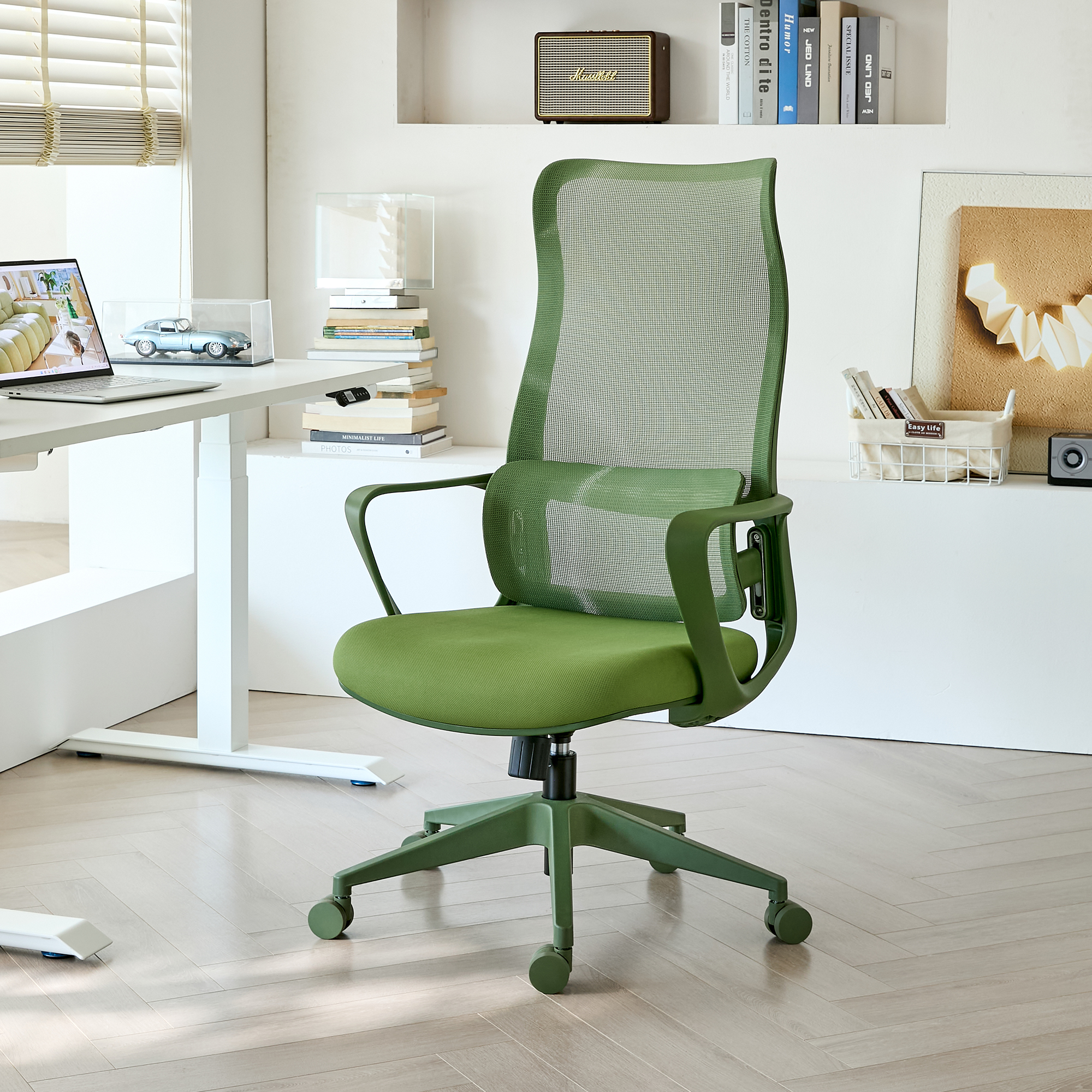 Chaise bureau ergonomique colorée 350 lb mesh dossier haut support lombaire