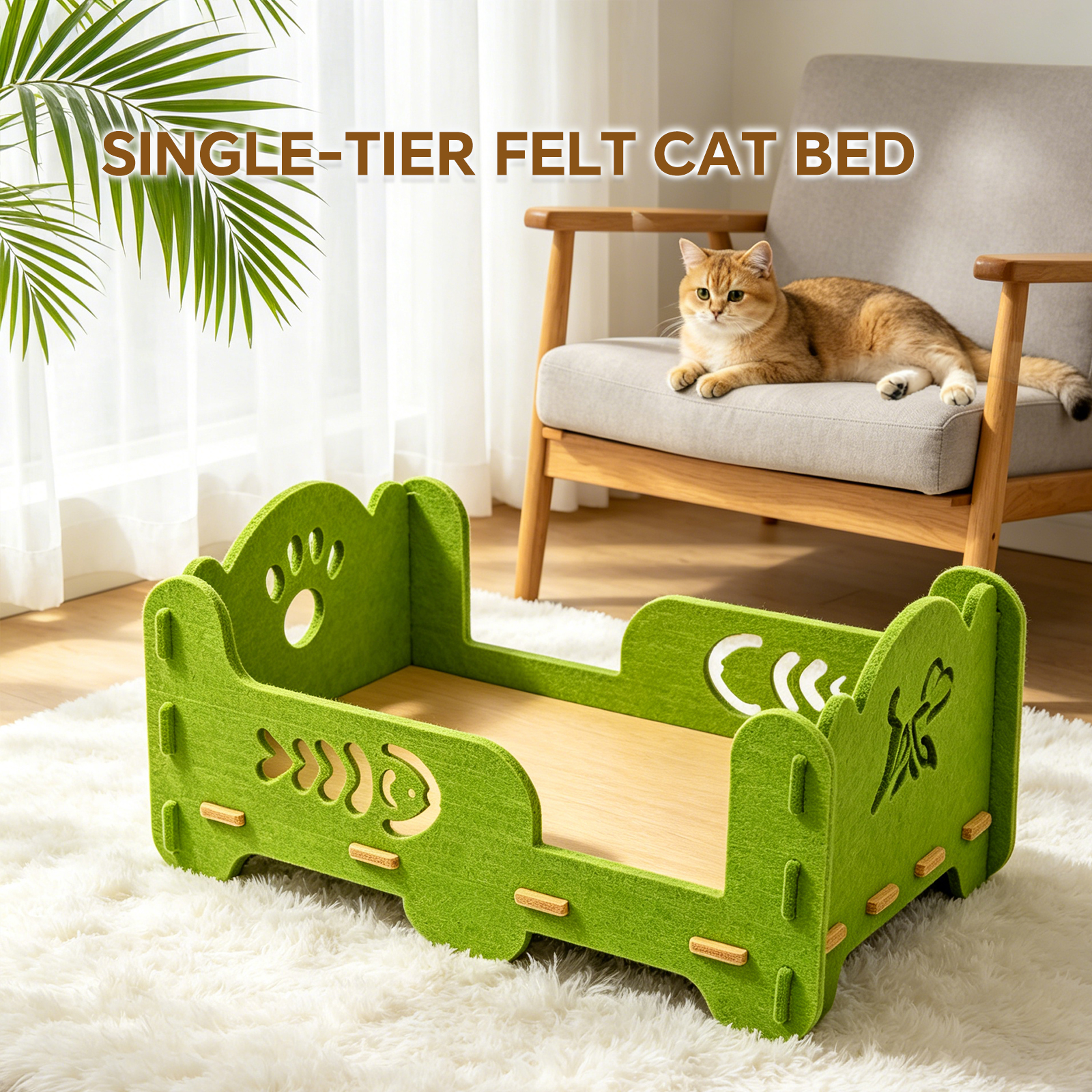 Lit chat simple retrait local seulement