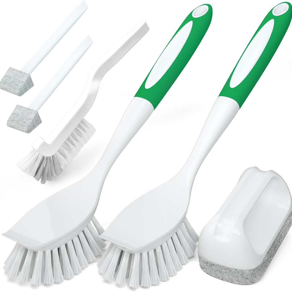 Holikme ensemble brosse vaisselle multi-usage vert raclage