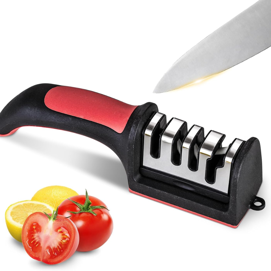 Affûteur couteau ciseaux 4-en-1 tungstène céramique