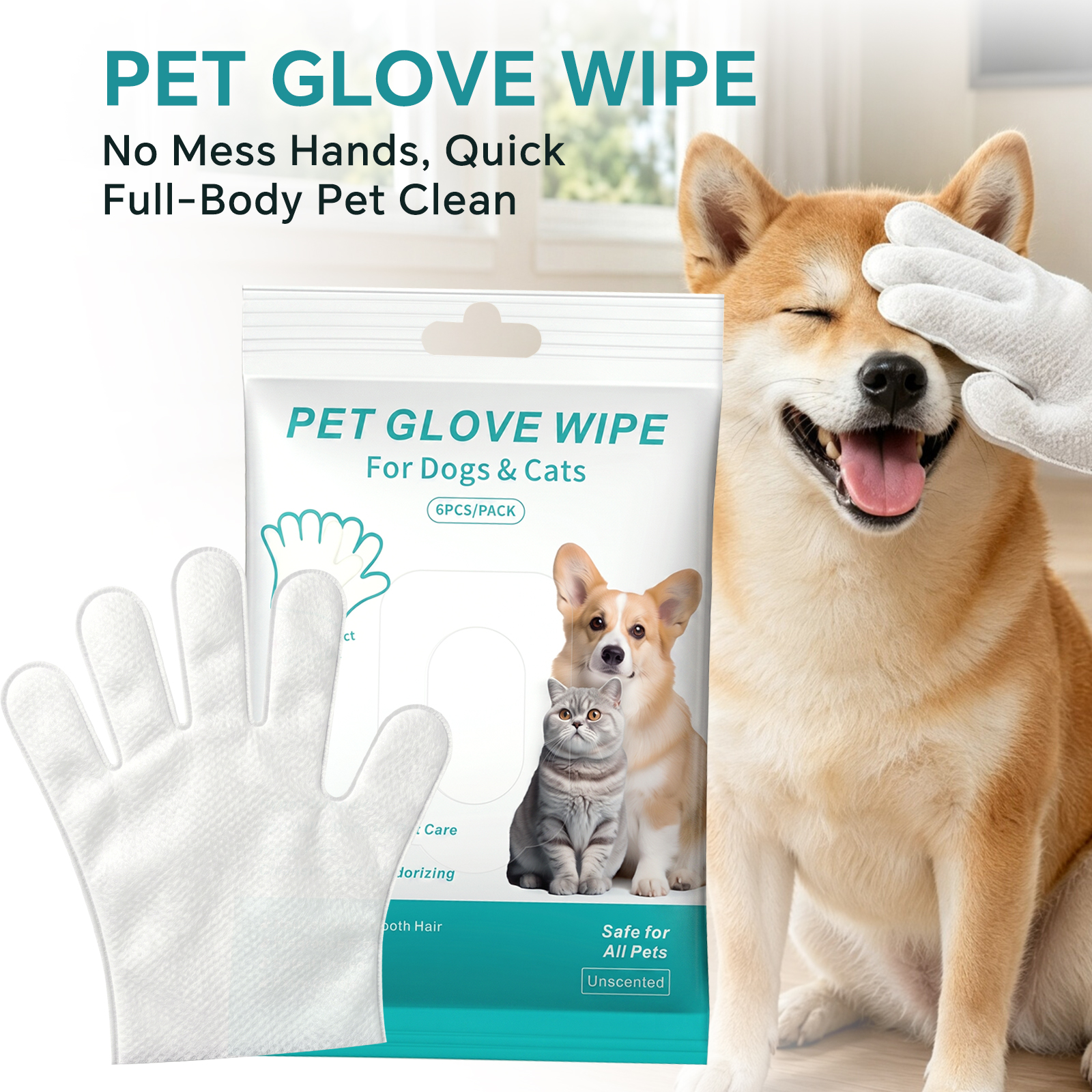 Ensemble nettoyage animal 6 pièces