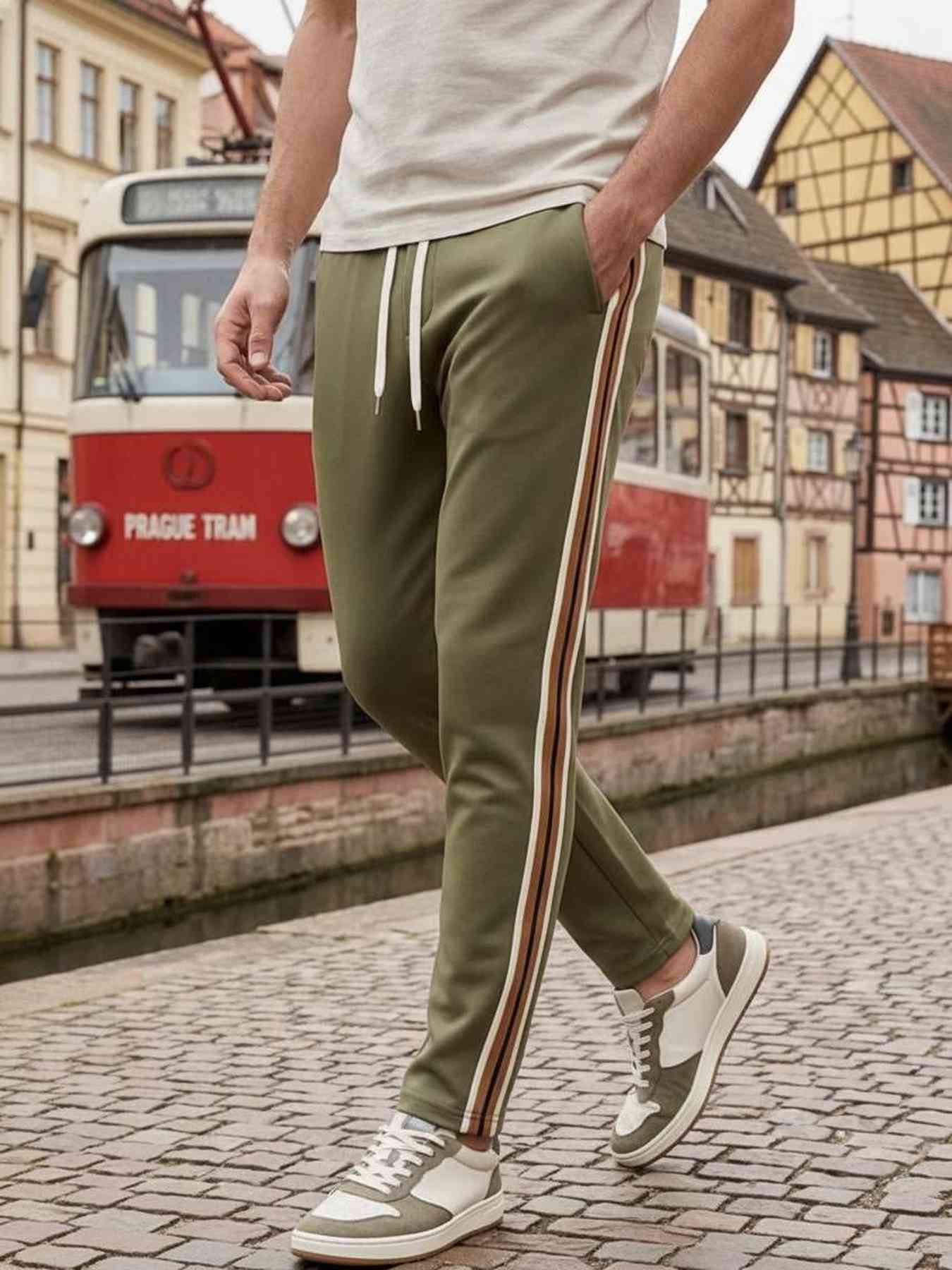 Pantalon casual homme tendance corduroy antirides