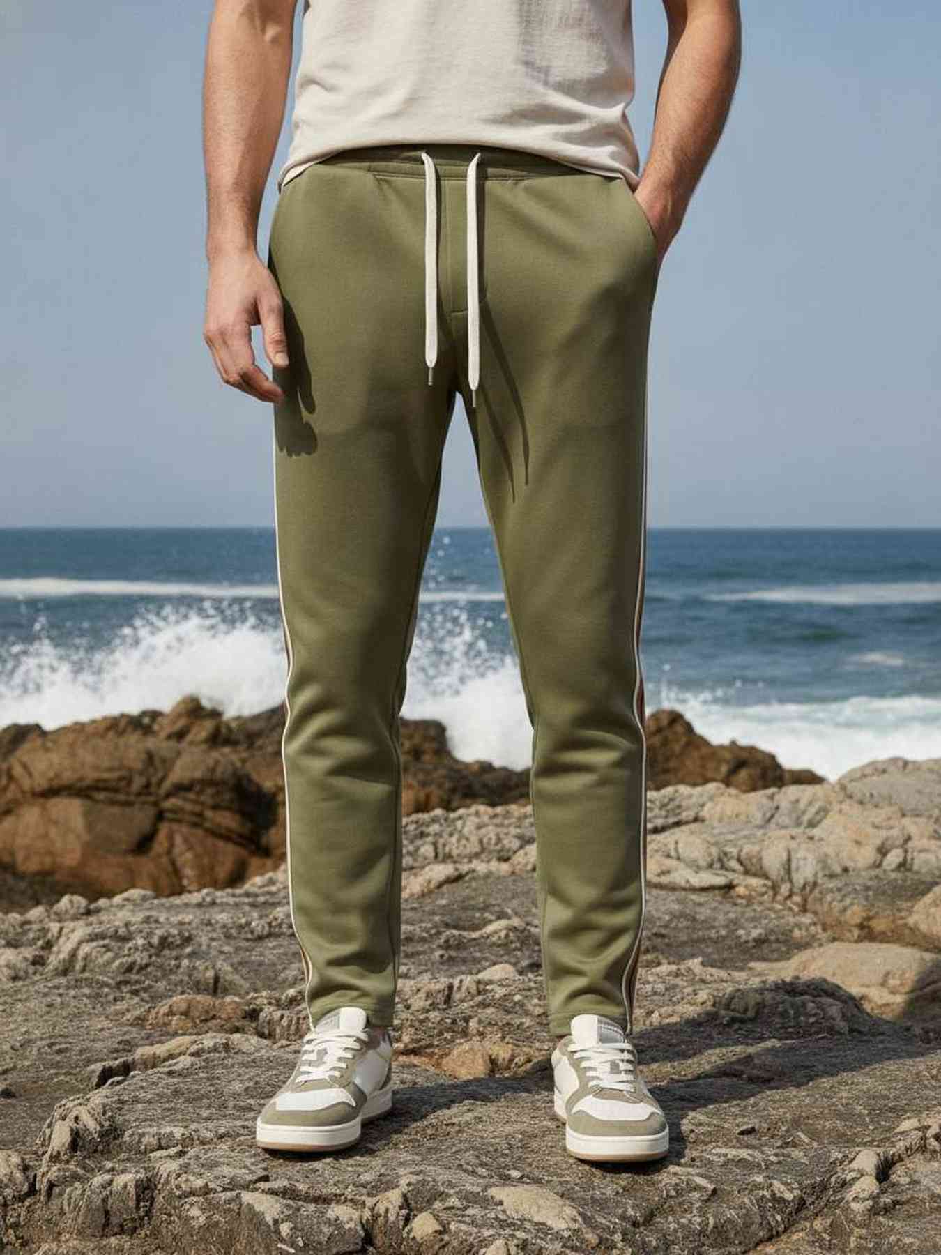 Pantalon casual homme tendance corduroy antirides