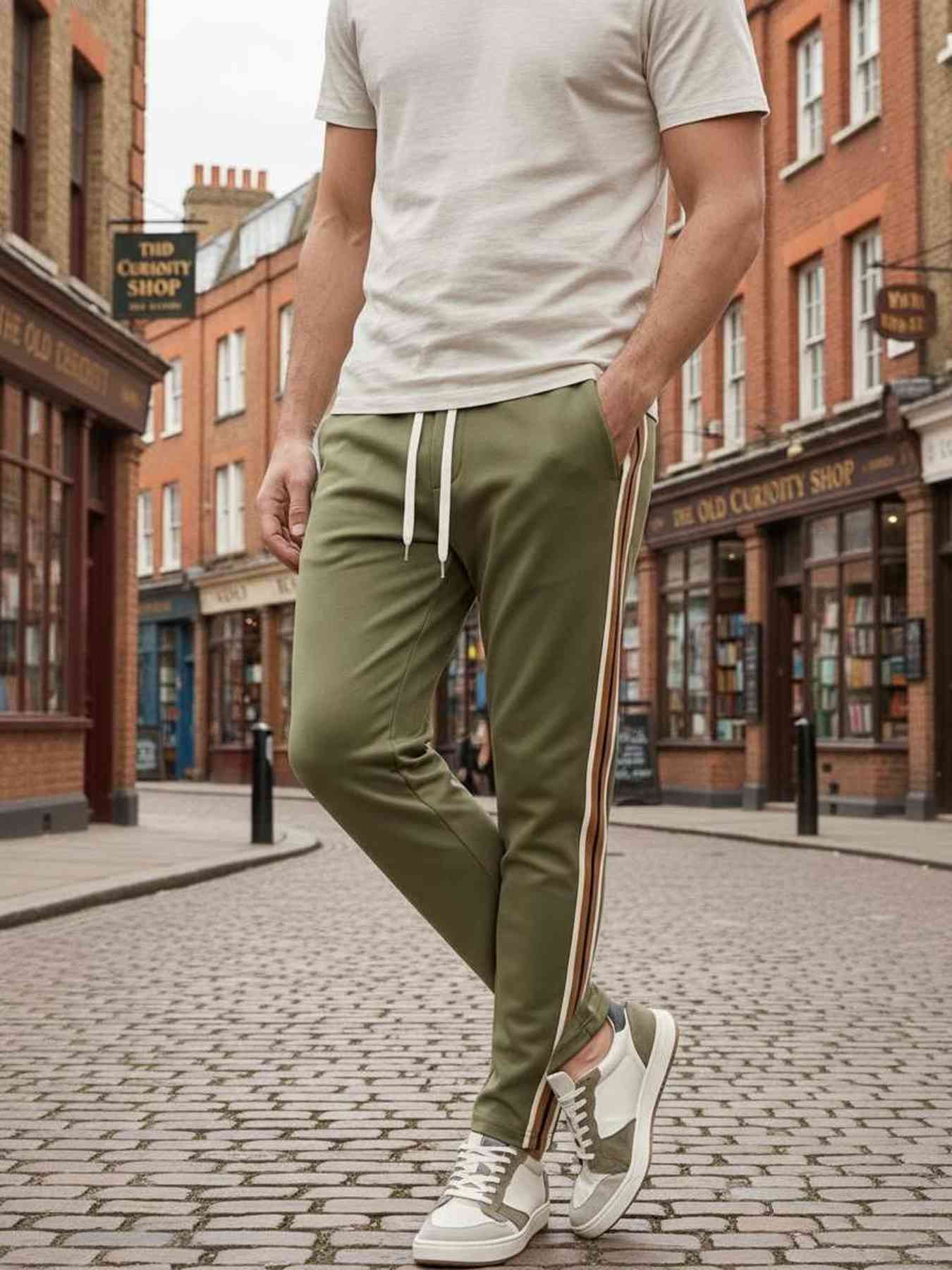 Pantalon casual homme tendance corduroy antirides