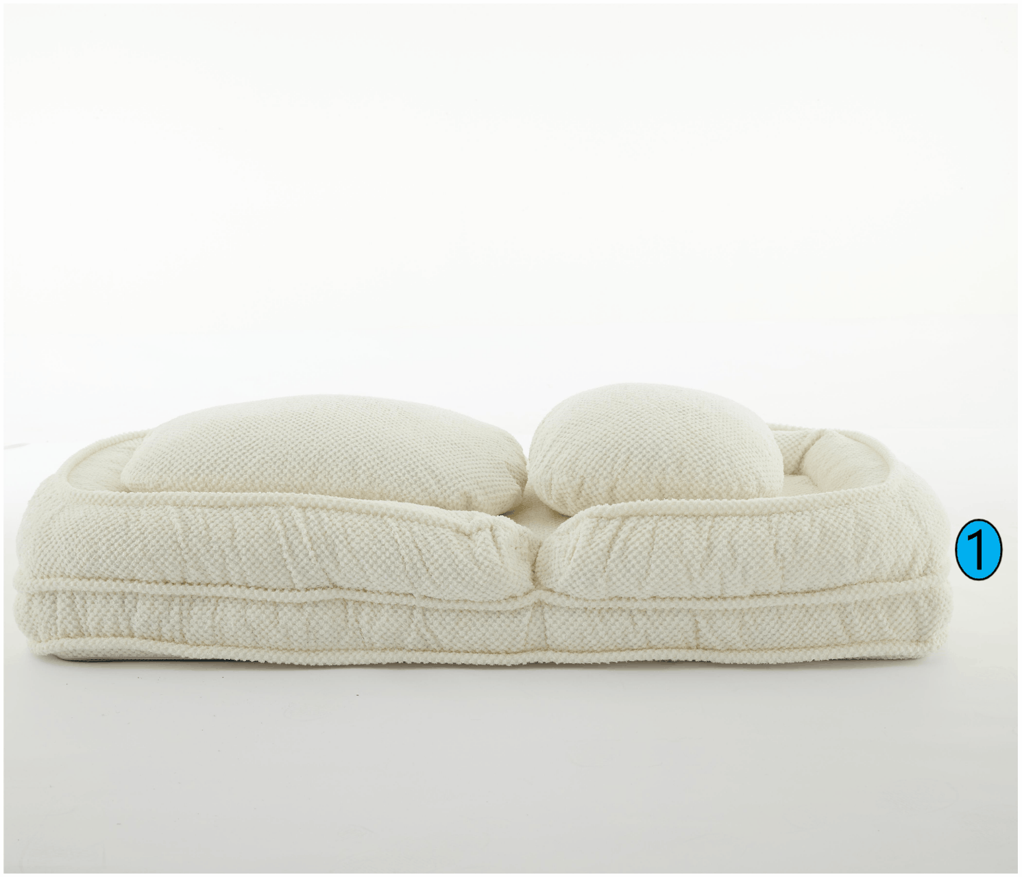 Lit chien humain sofa 5 positions blanc design compact