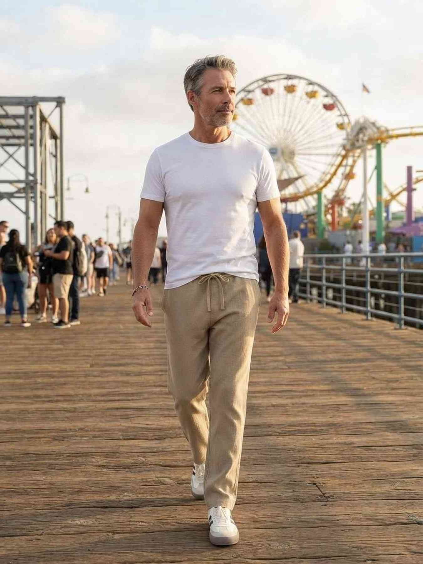 Pantalon casual homme tendance, droit, velours côtelé, ajusté, anti-froissement