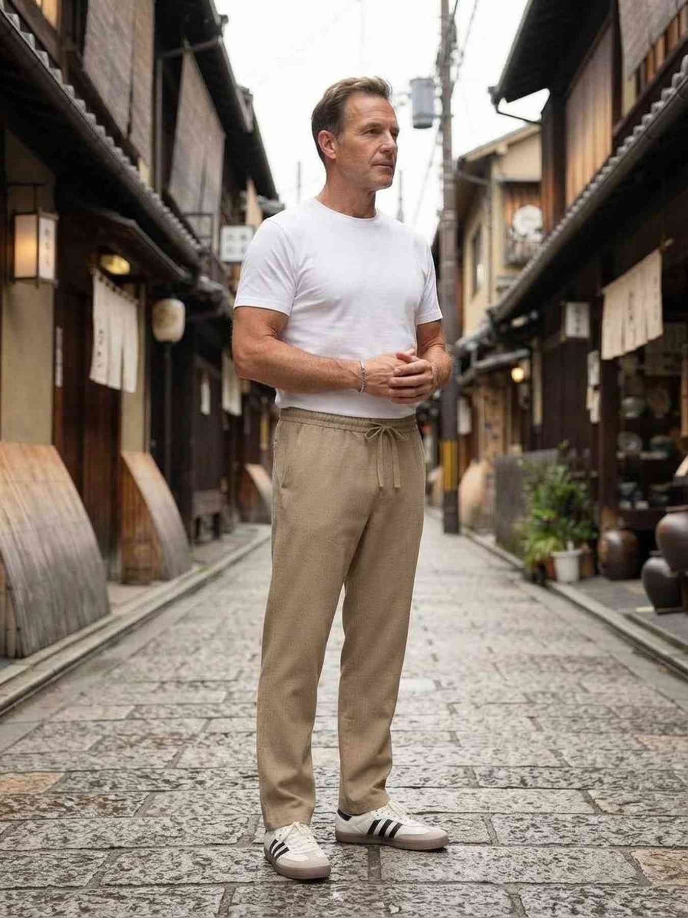 Pantalon casual homme tendance corduroy