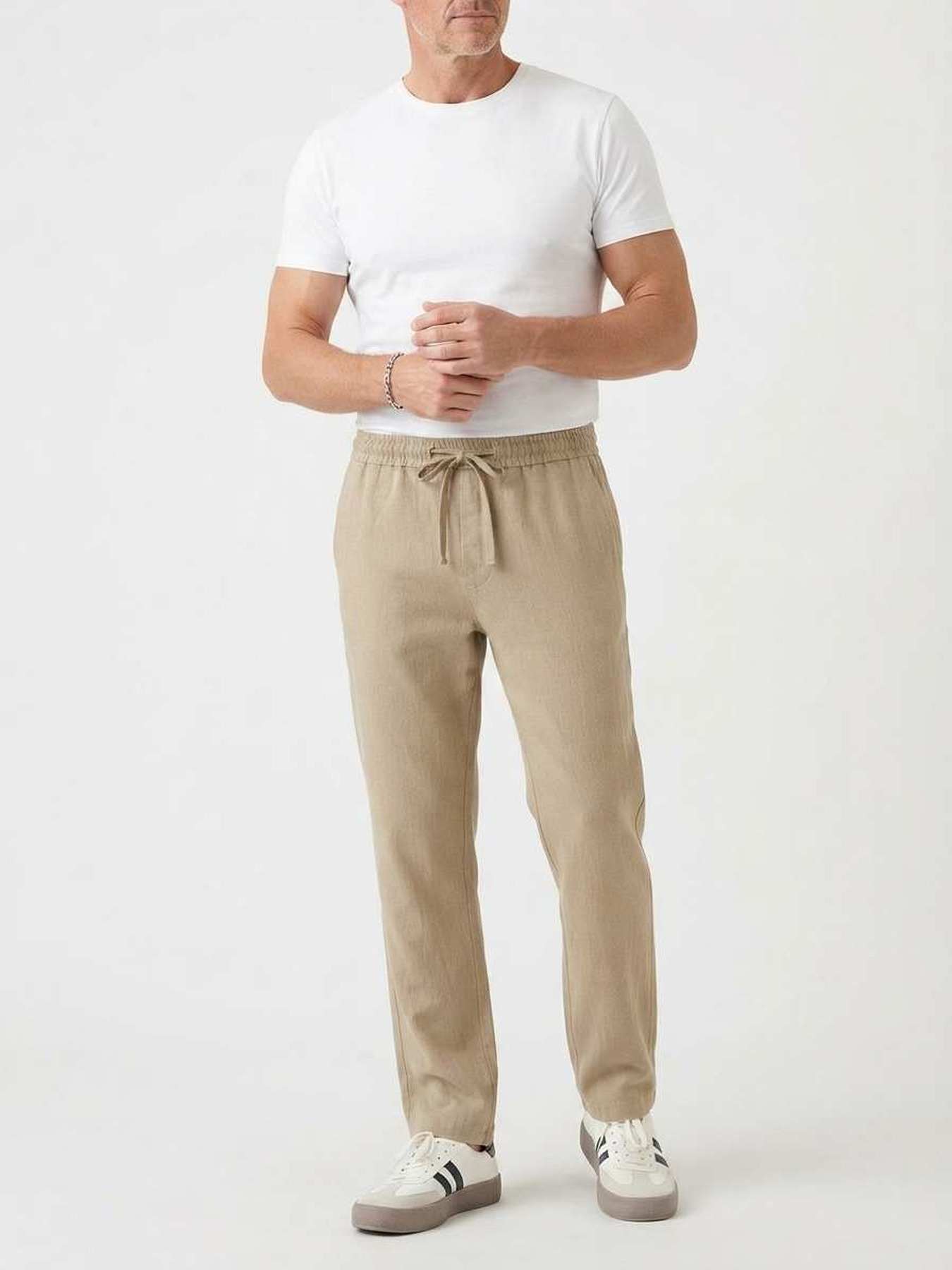 Pantalon casual homme tendance, jambes longues, corduroy, 9 po