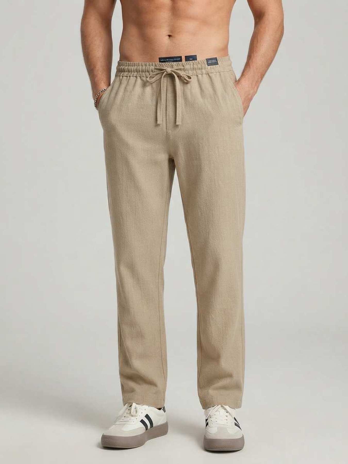 Pantalon casual homme tendance, jambes longues, corduroy, 9 po