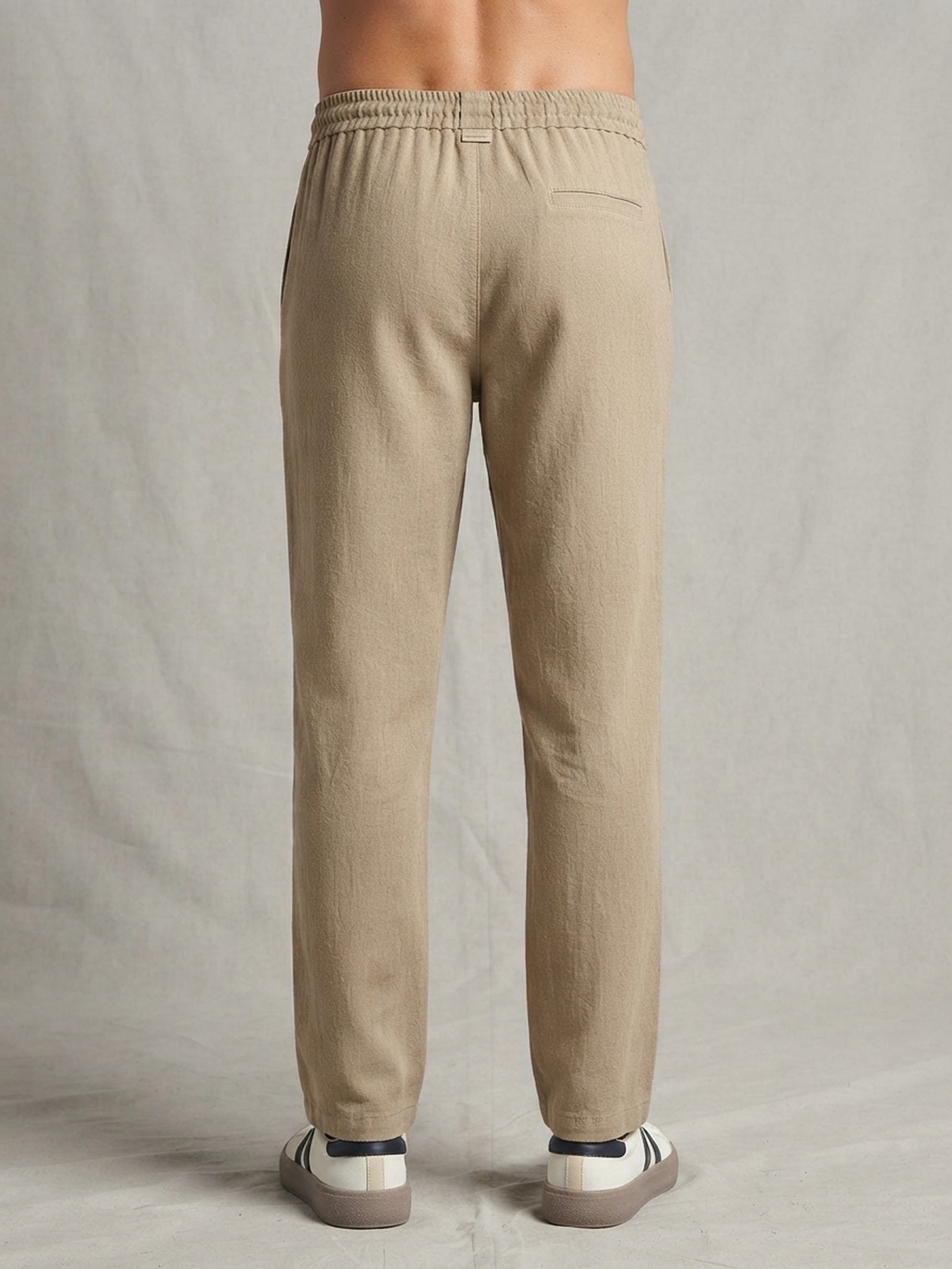 Pantalon casual homme tendance ajusté