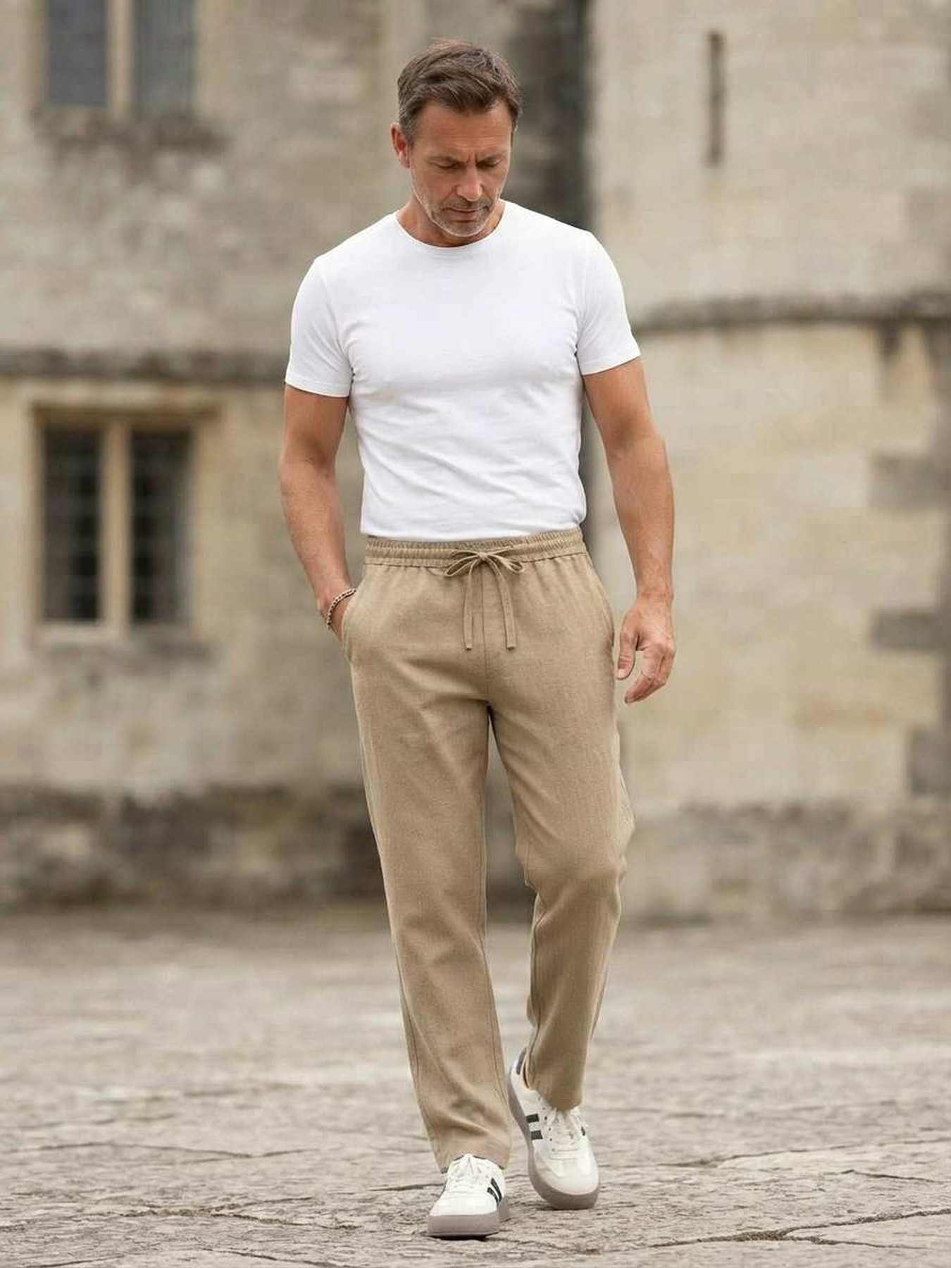 Pantalon casual homme tendance corduroy antirides