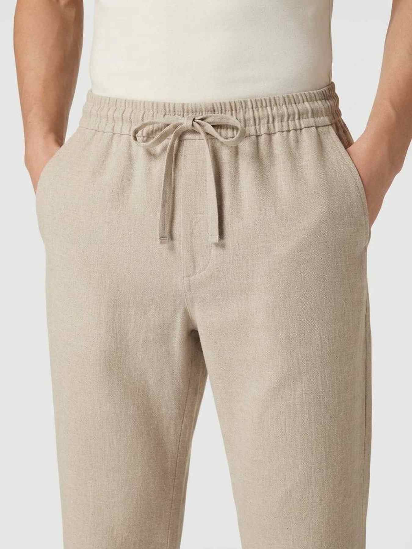 Pantalon casual homme en velours côtelé, coupe droite, anti-froissement