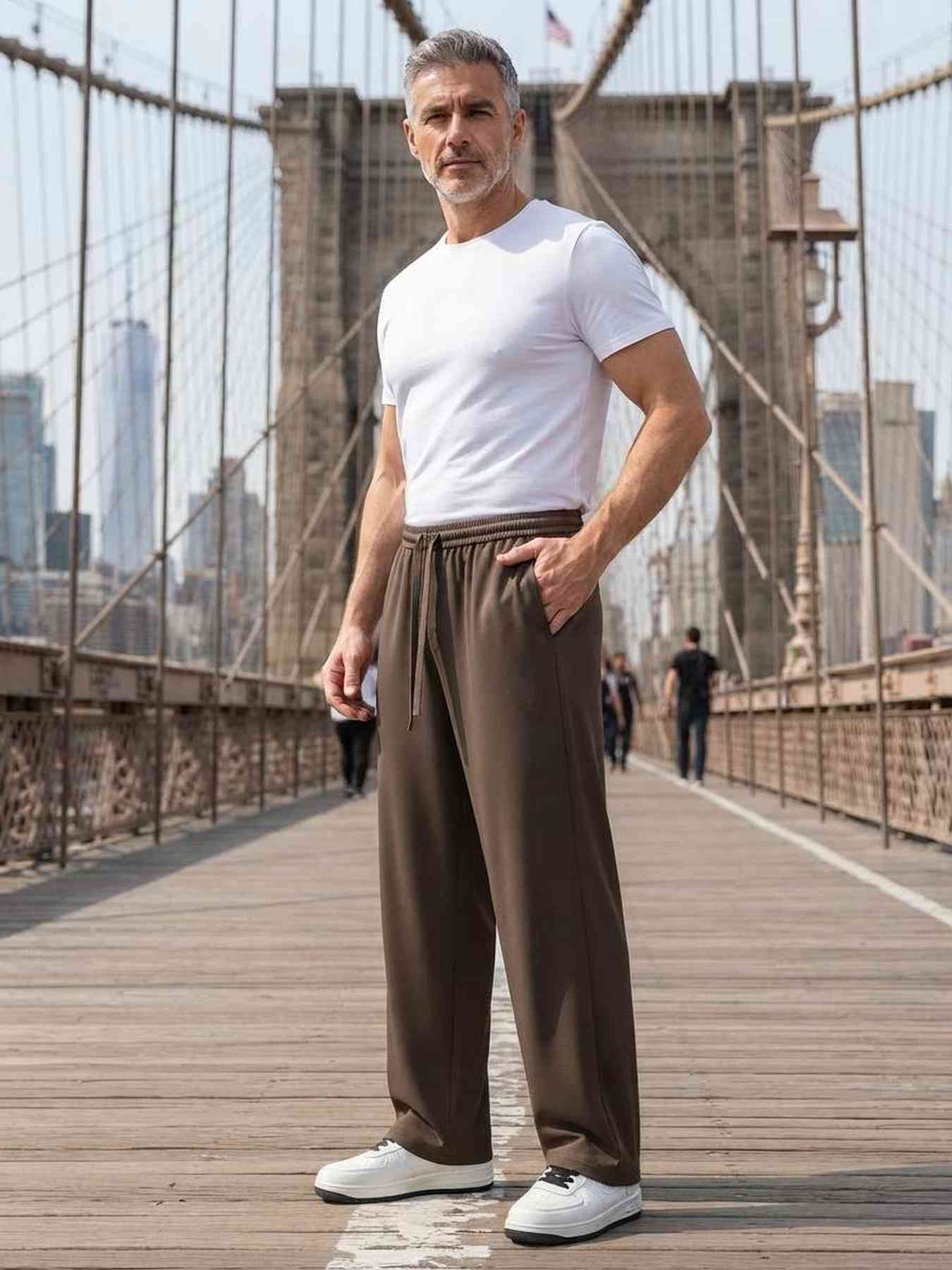 Pantalon casual homme tendance corduroy antirides