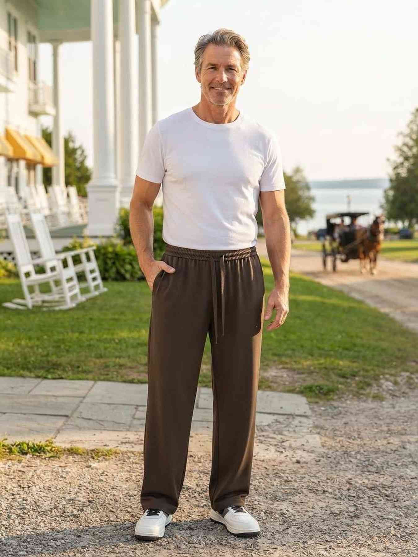 Pantalon casual homme tendance corduroy
