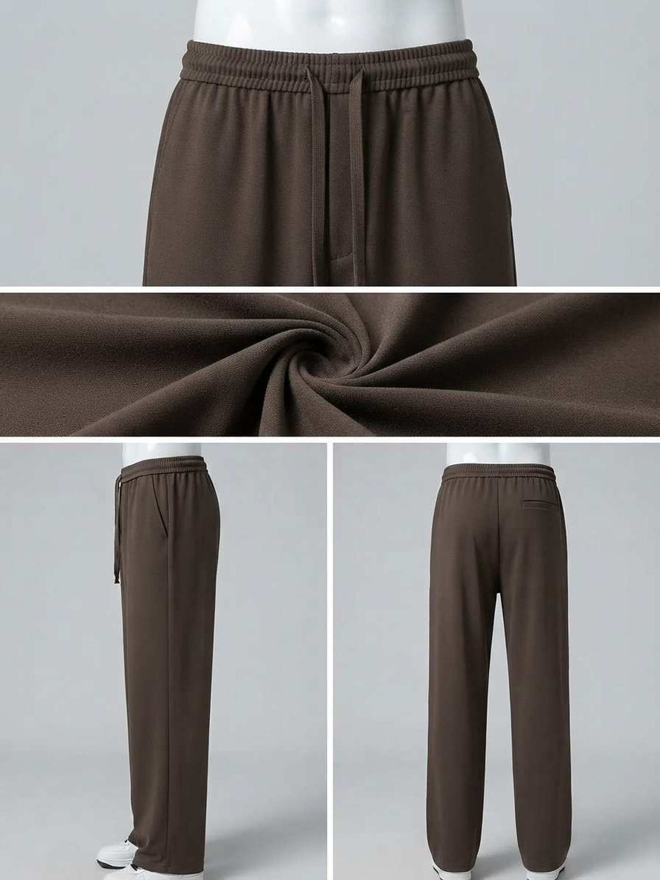 Pantalon casual homme tendance ajusté