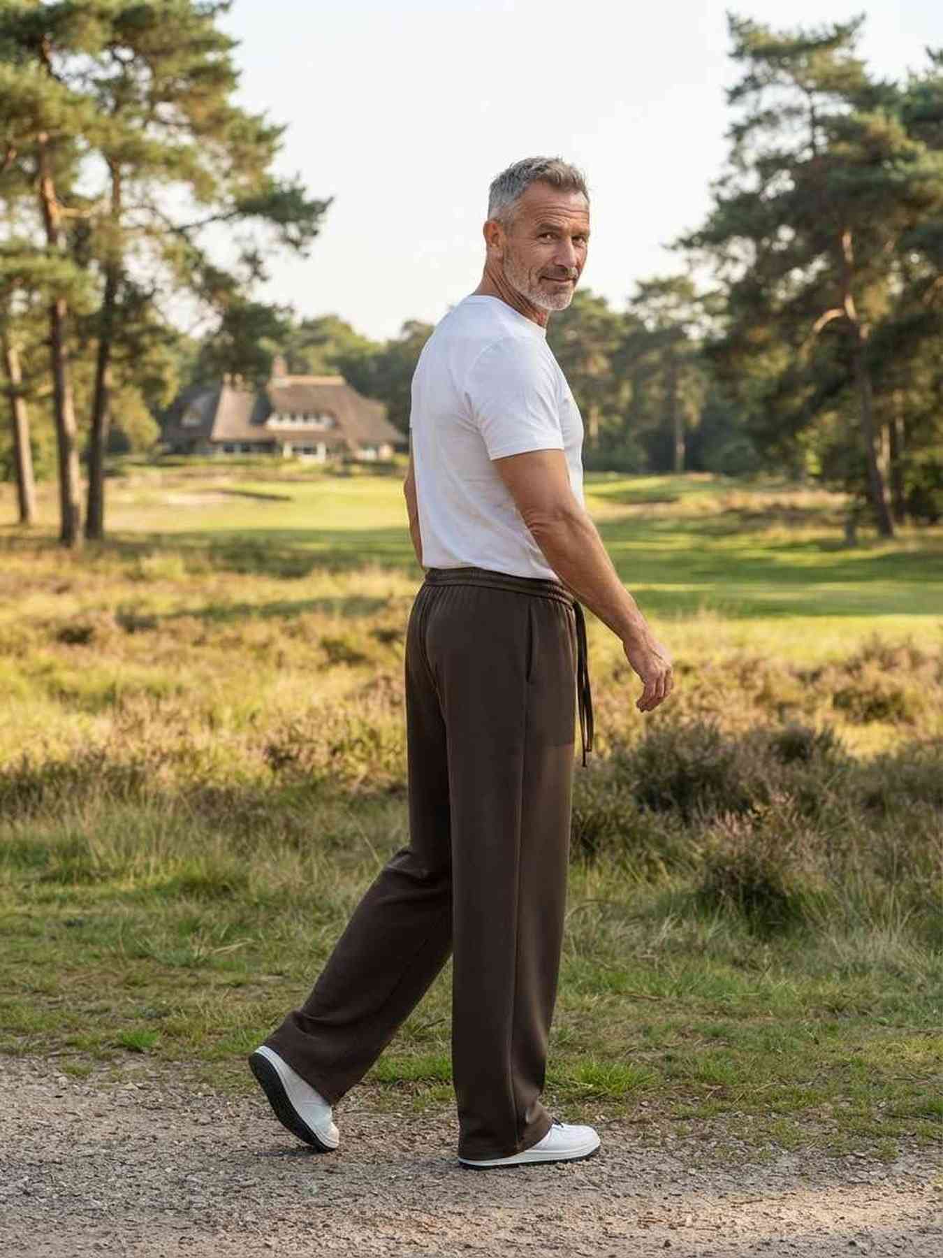 Pantalon casual homme tendance coton