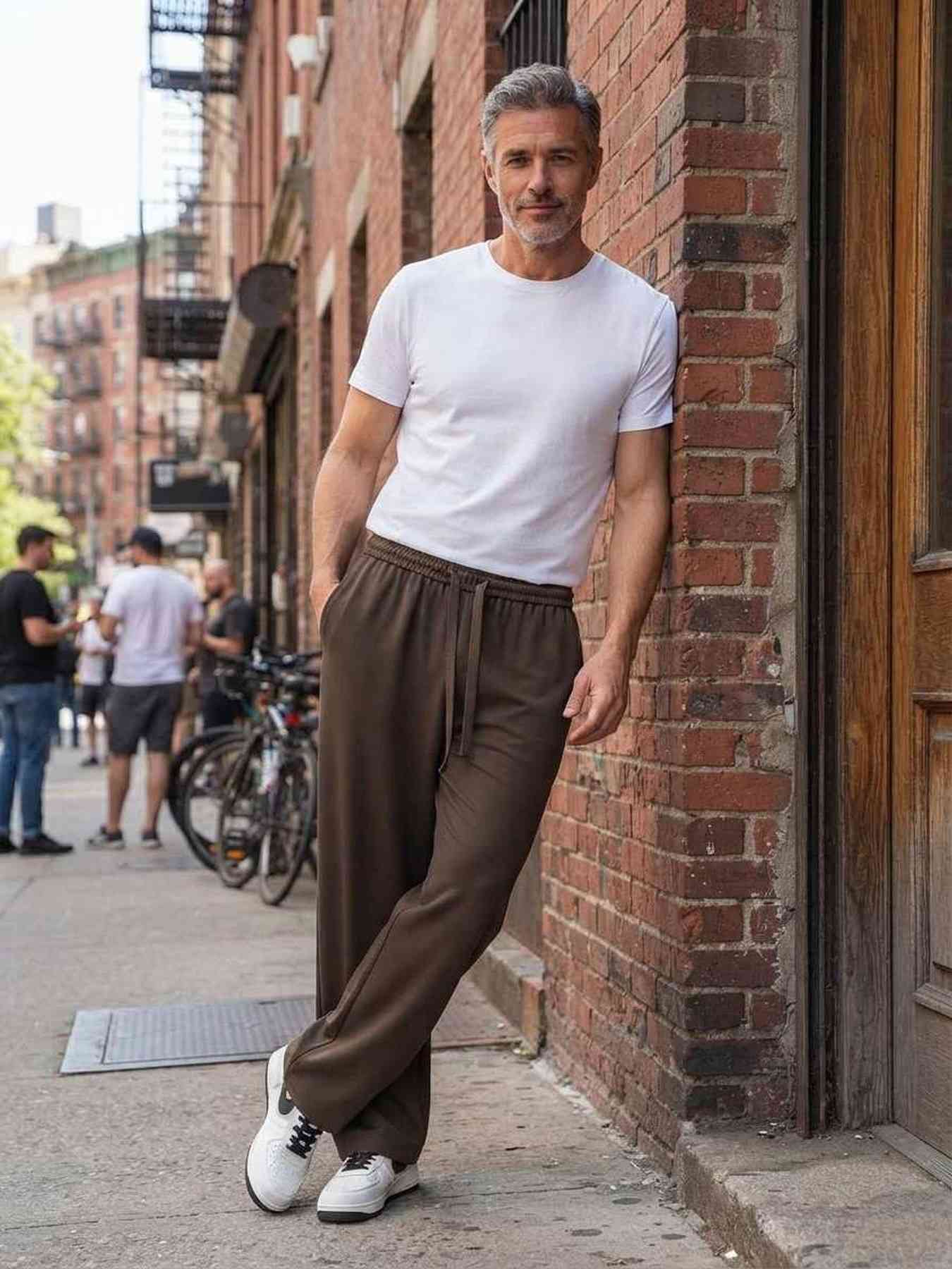Pantalon casual tendance homme, long, droit, velours côtelé, ajusté, infroissable